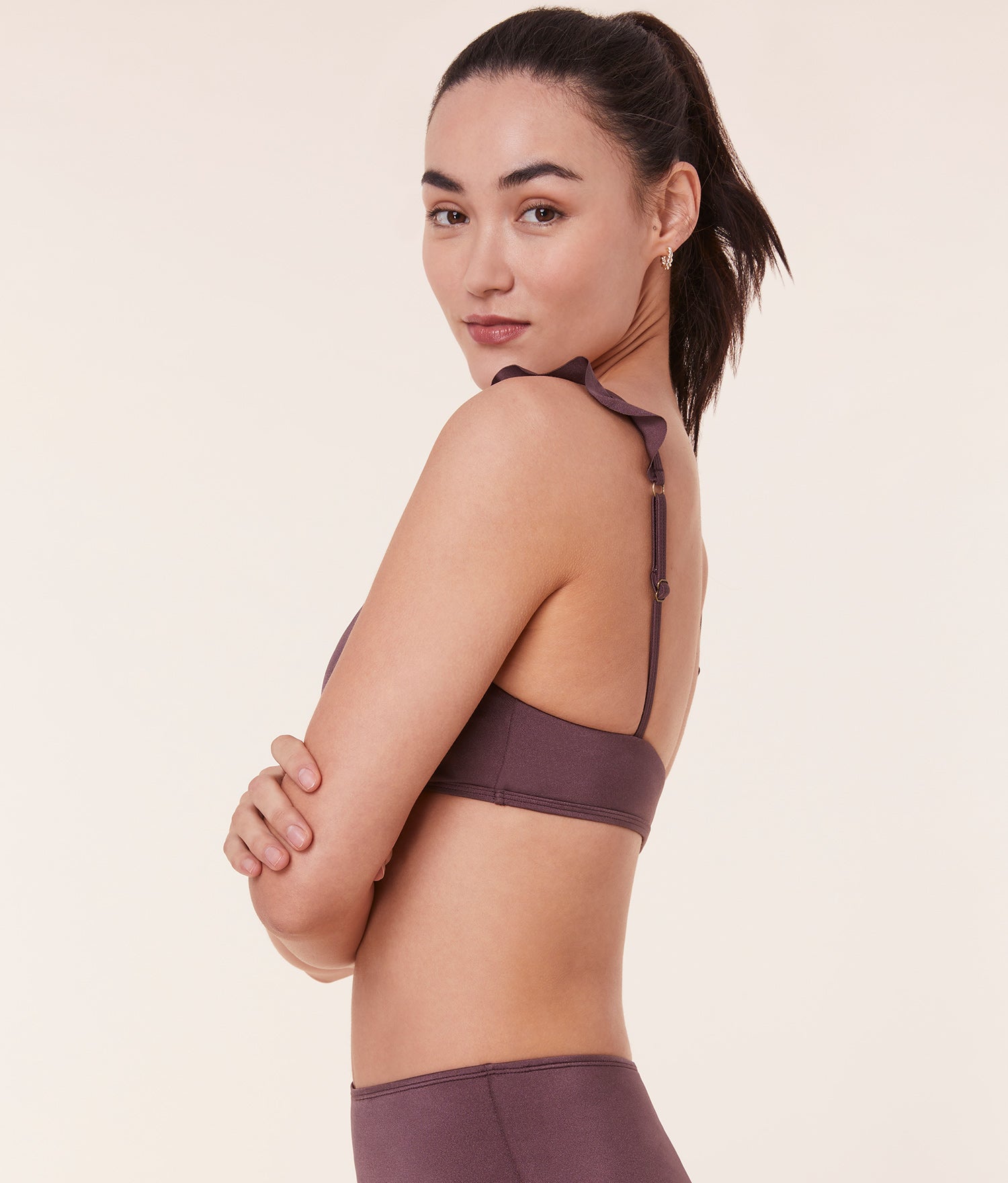  The Nemale Bikini Top - Satin - Licorice、mySite、ashleygrahame