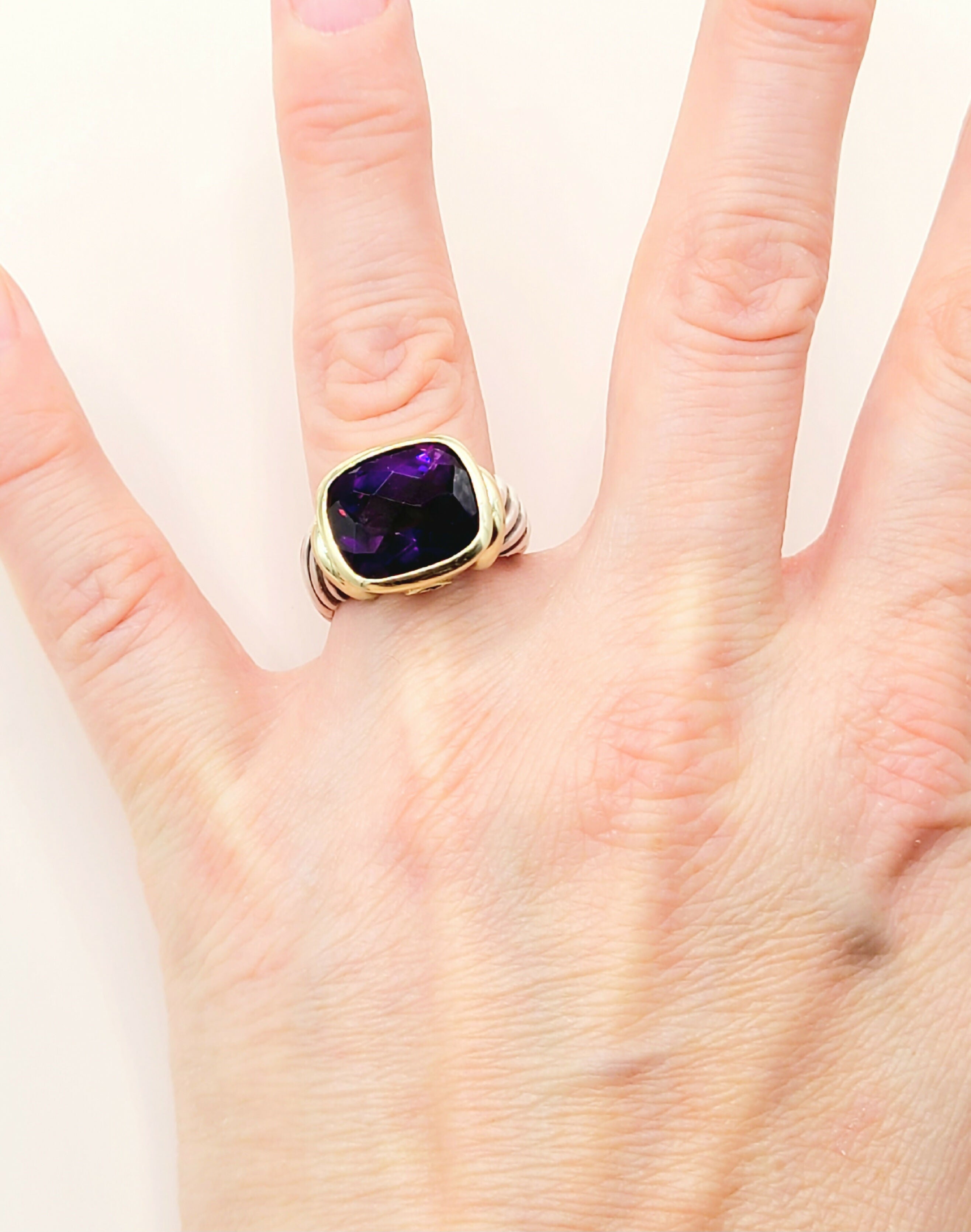 David Yurman Large Noblesse Ring Amethyst & Gold、mySite、hinf8tx79