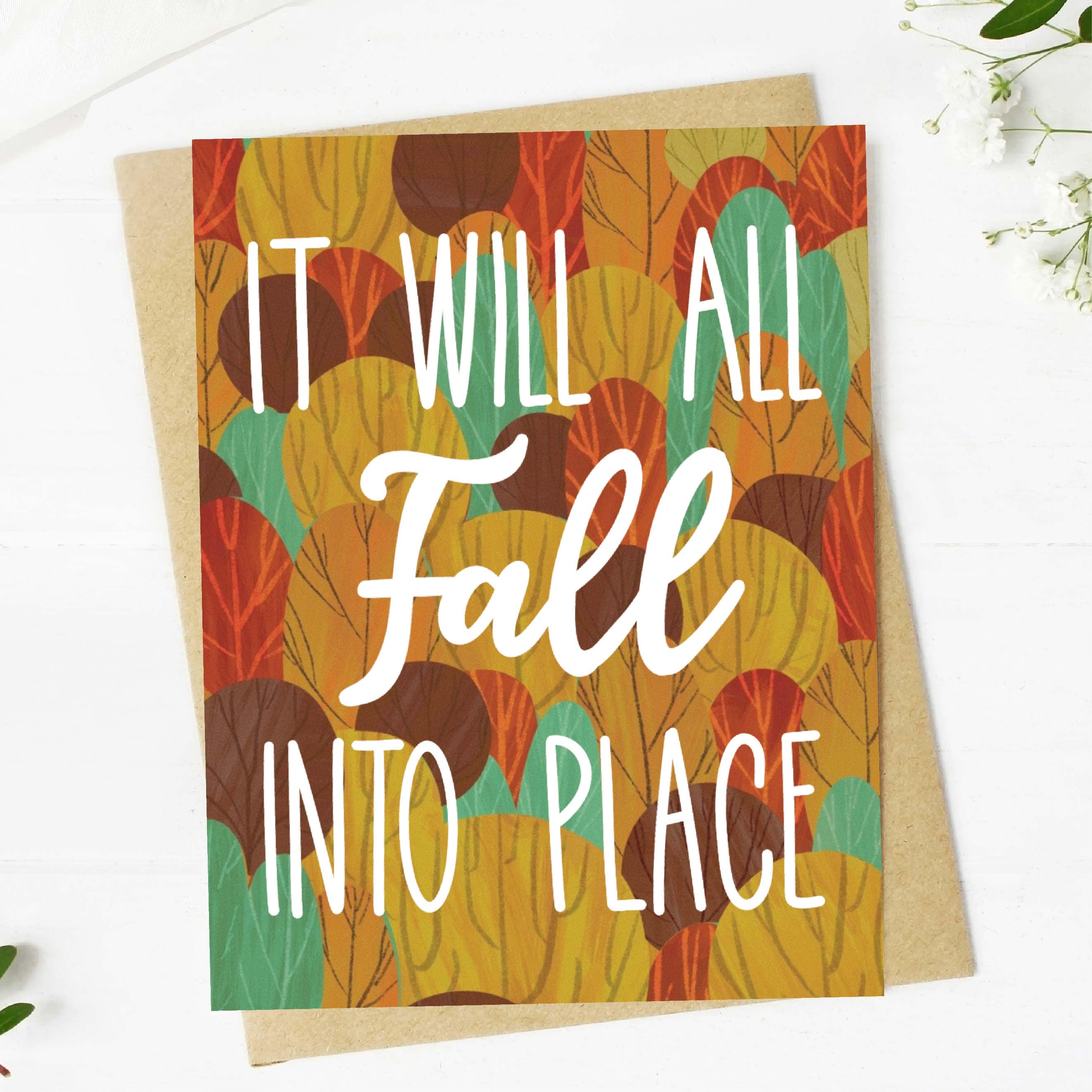  It Will All Fall Into Place Greeting Card、mySite、ghnorth