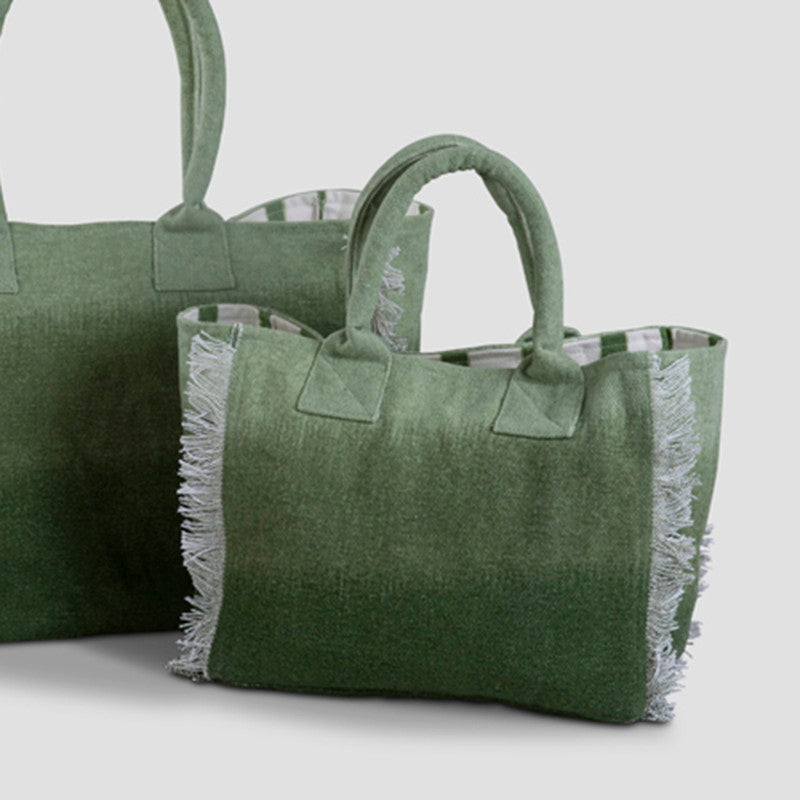 Canvas Tote Bag | Green | 30 x 25 cm、mySite、camillekostekn