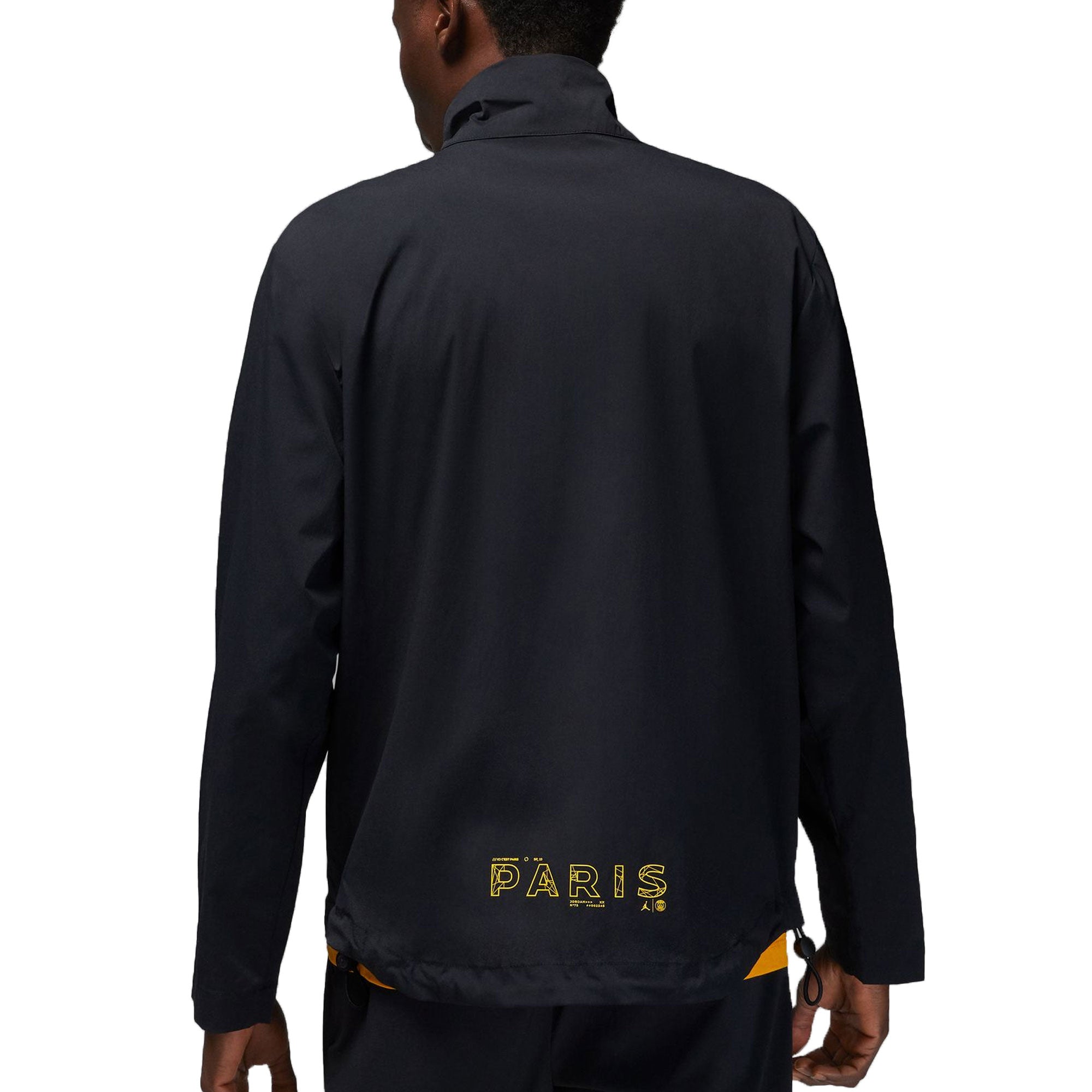 Nike Men's PSG 2023/24 Woven Jacket Black/Yellow、mySite、noshort