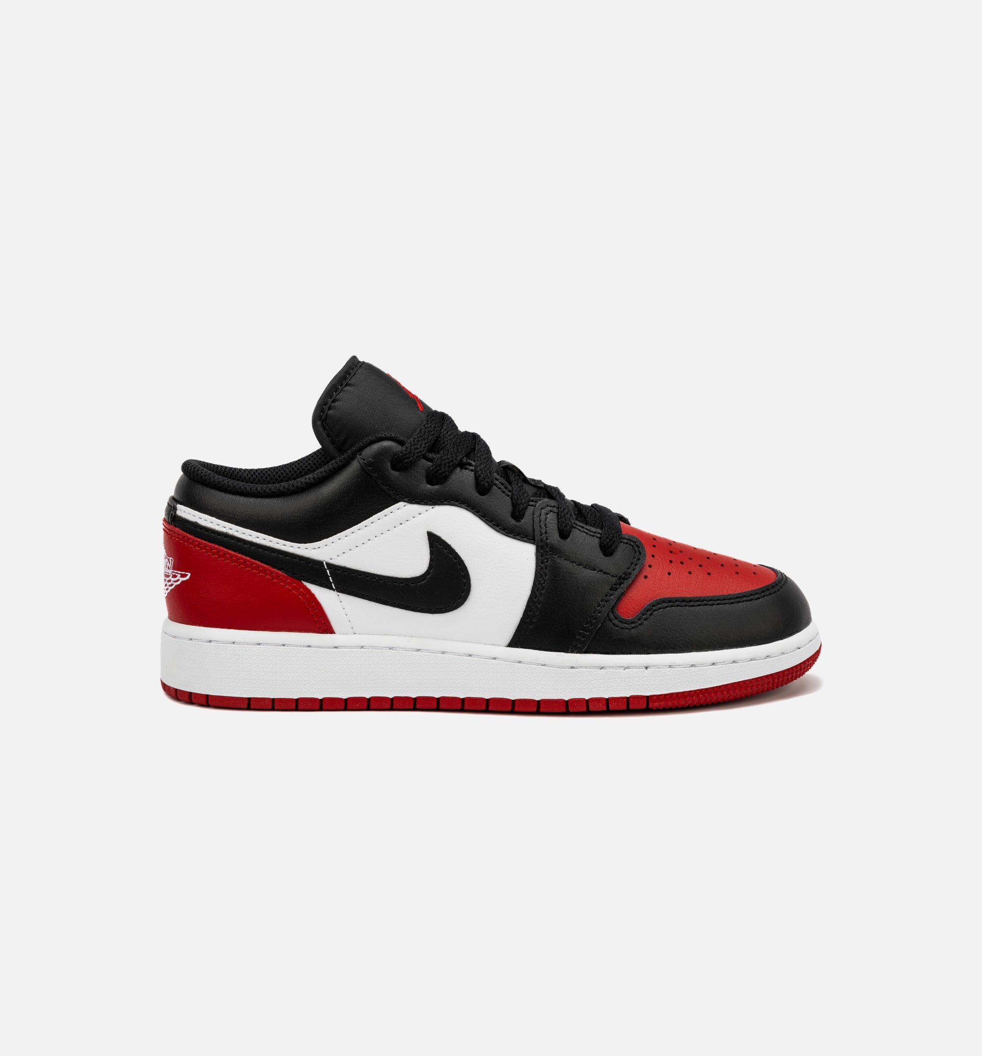 Air Jordan 1 Low Bred Toe Grade School Lifestyle Shoe - Red/Black、mySite、dreamappss