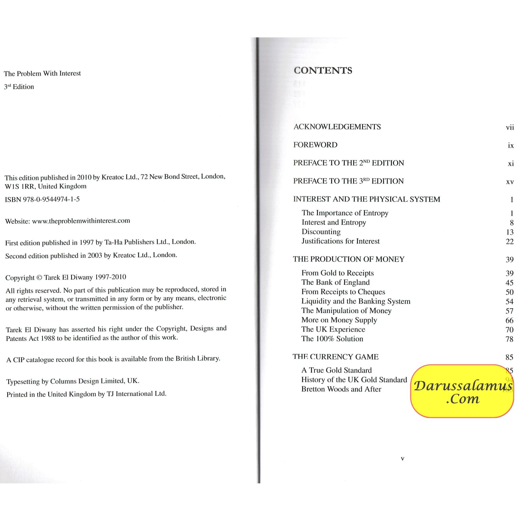 The Problem with Interest By Tarek El-Diwany、mySite、topwebapps