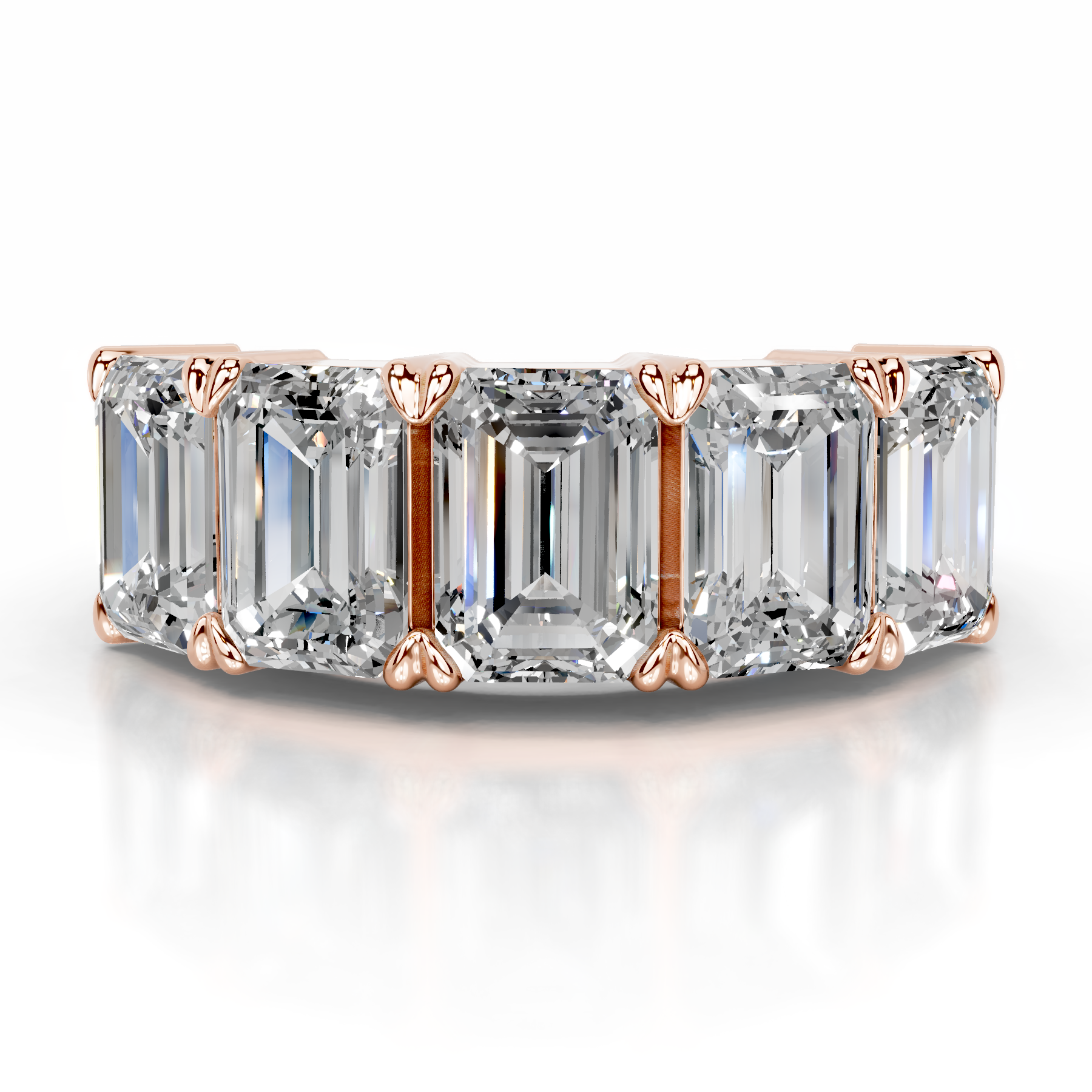 Shandra Diamond Wedding Ring (2.5 Carat) -14K Rose Gold、mySite、hinf8tx79