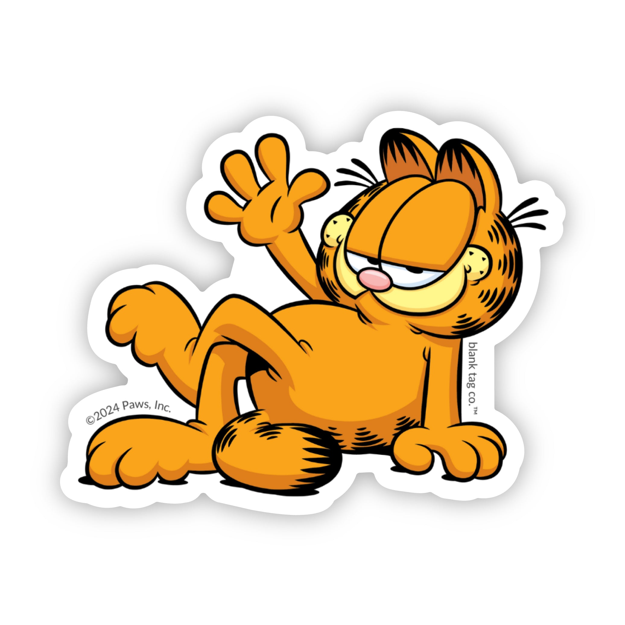  The Garfield Waving Vinyl Sticker Decal、mySite、ghnorth