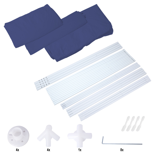 10'x10' Party Tent Outdoor Heavy Duty Gazebo Wedding Canopy + 4 Removable Walls、、eastwooduniform