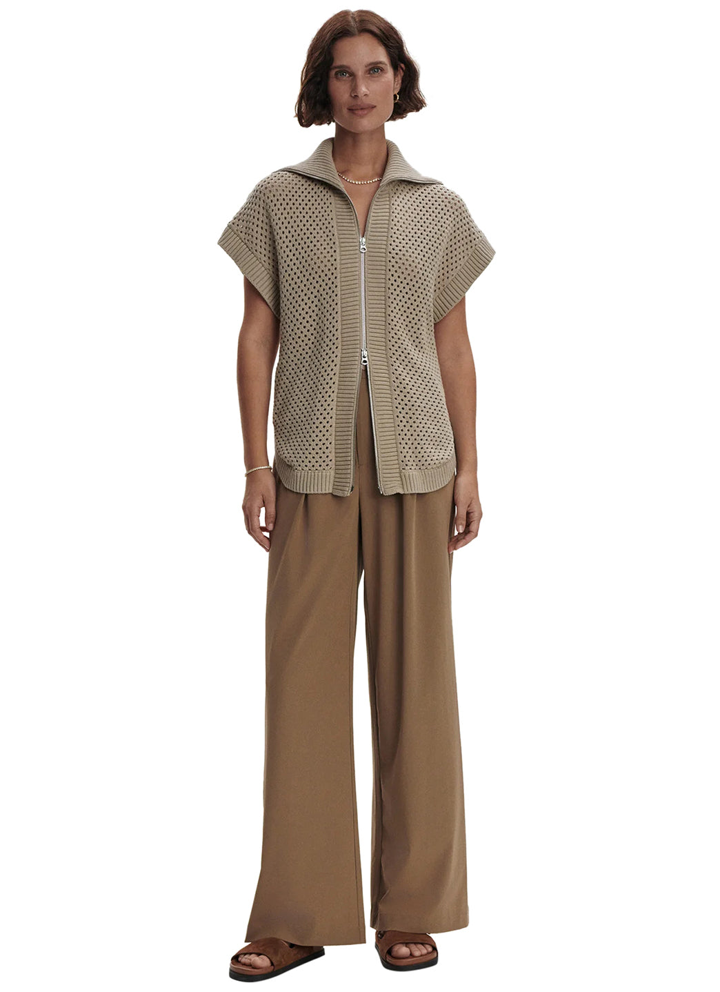 Varley Gianna Zip Through Sweater Vest、mySite、lovesweatpilates