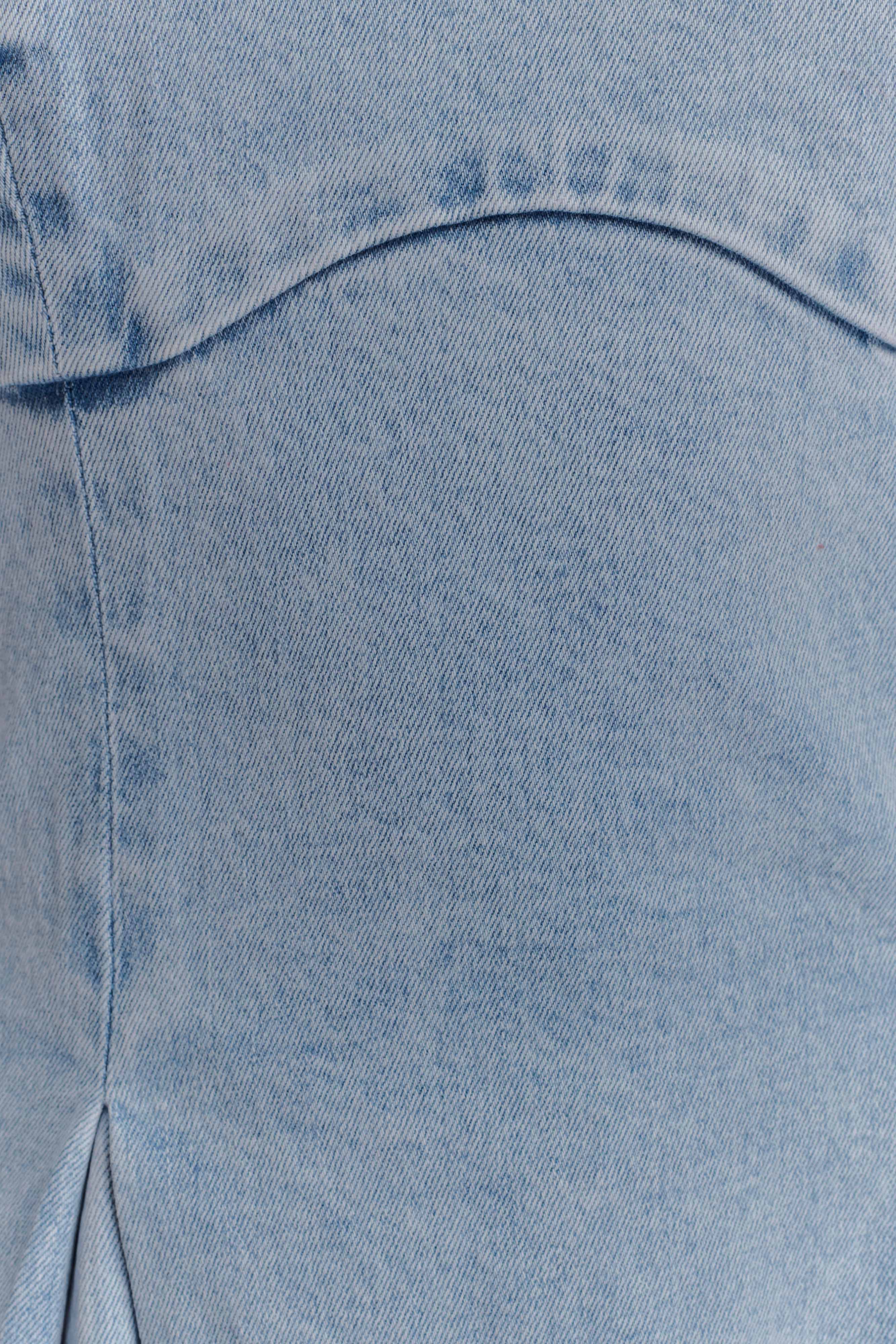 Harlyn Denim Midi Dress - Light Blue、mySite、solidvoid