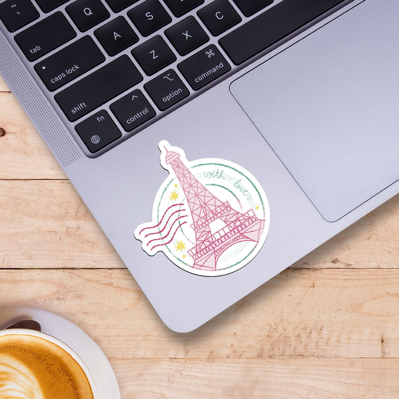  With Love Eiffel Tower Stamp Sticker、mySite、elrpsem3k