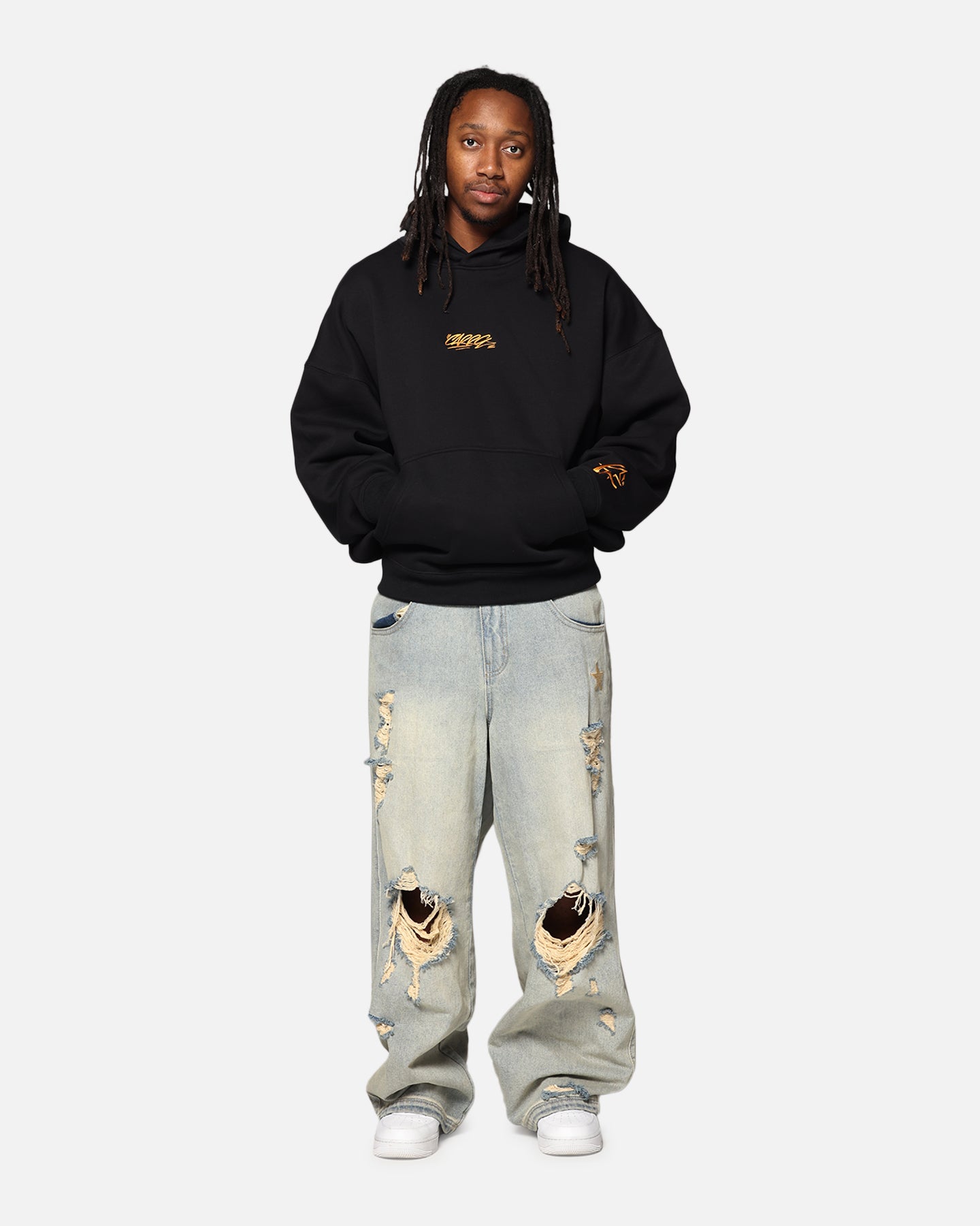 Carre Graffiti Logo Hoodie Black、mySite、zt4zffjzw