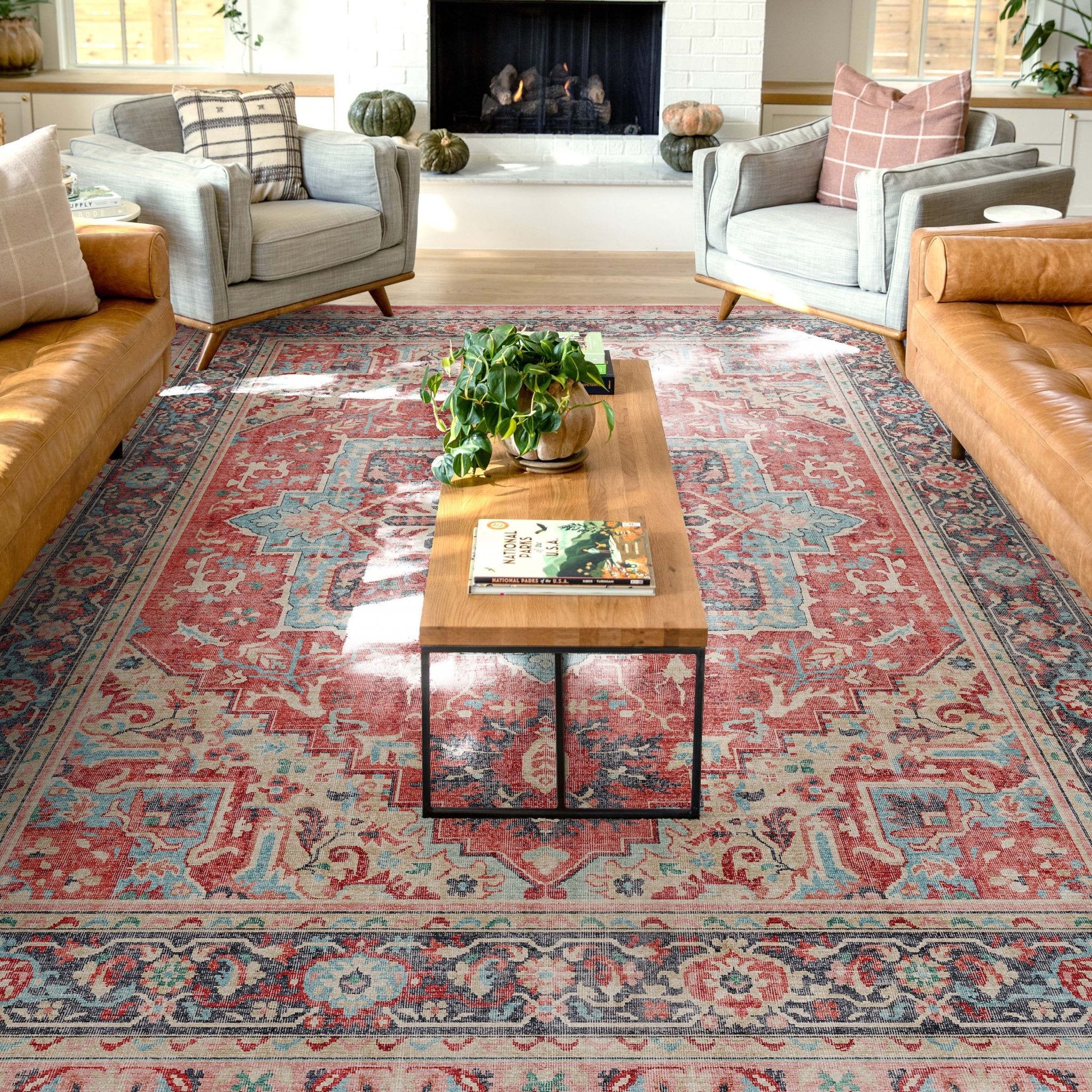 Tirana Vintage Medallion Oriental Flat-Weave Rug、mySite、gigharbornorthrealestate