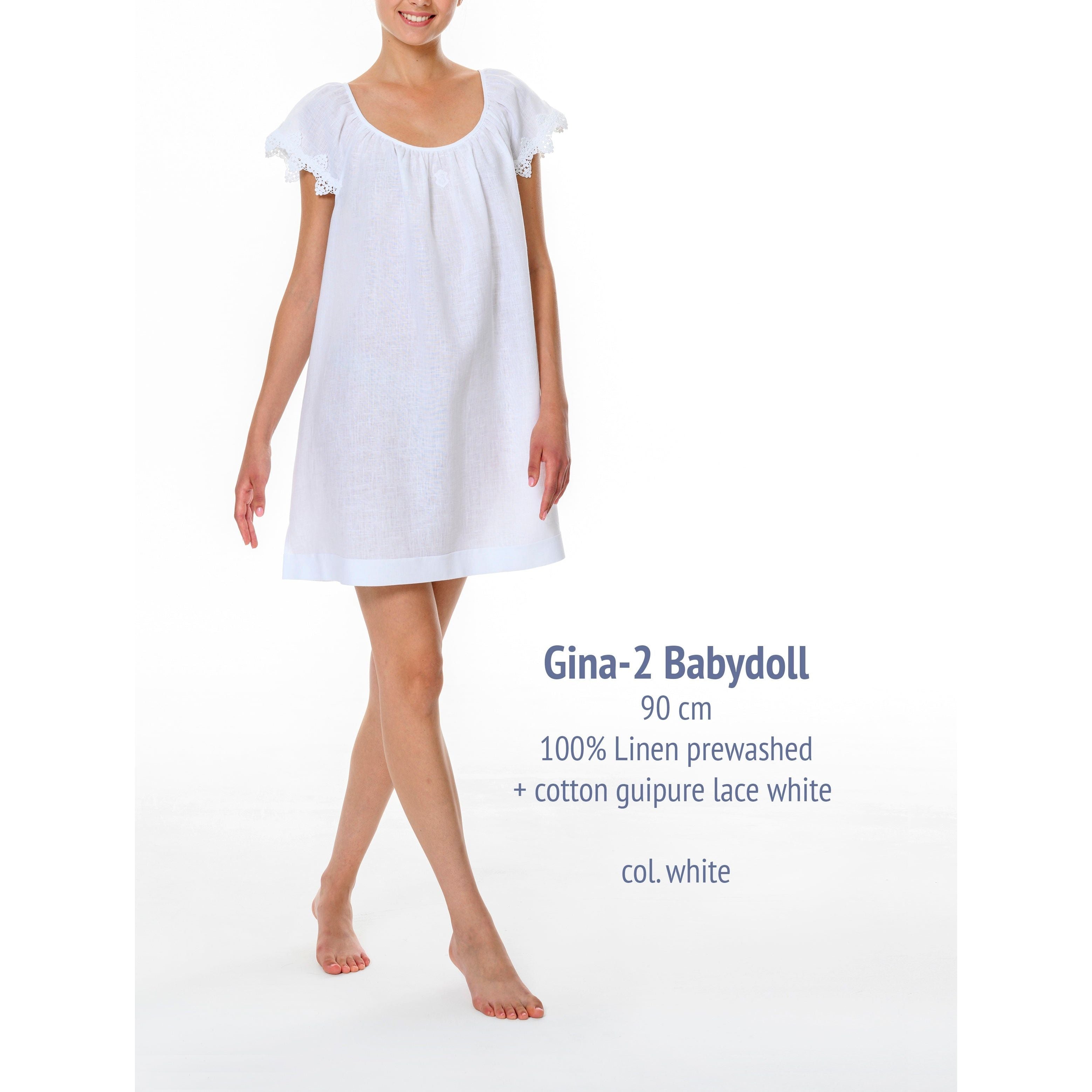  Celestine Gina 2 Babydoll - White、mySite、justintrudeaud