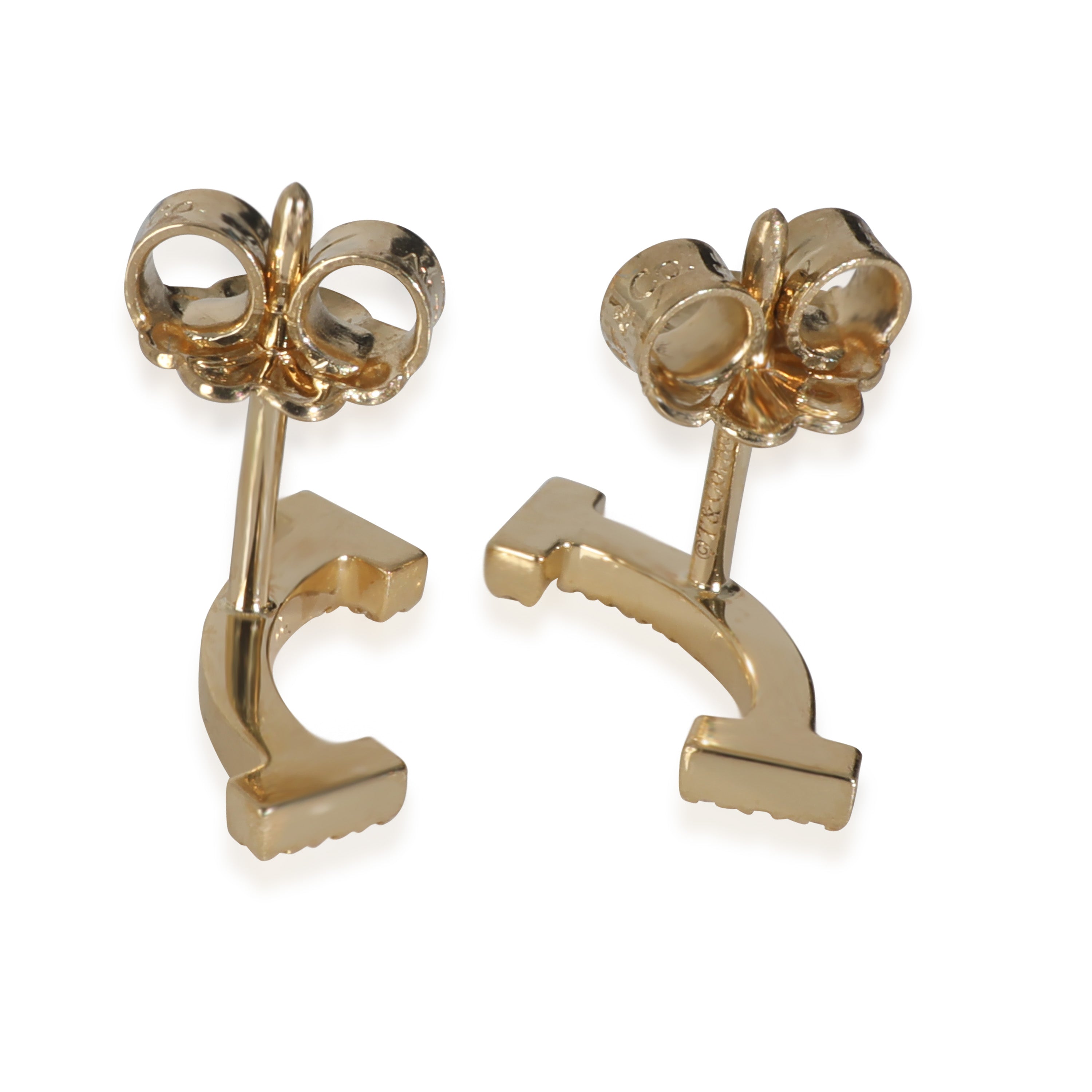 Yellow Gold Diamond Tiffany T Smile Earrings、mySite、garagedoors4me