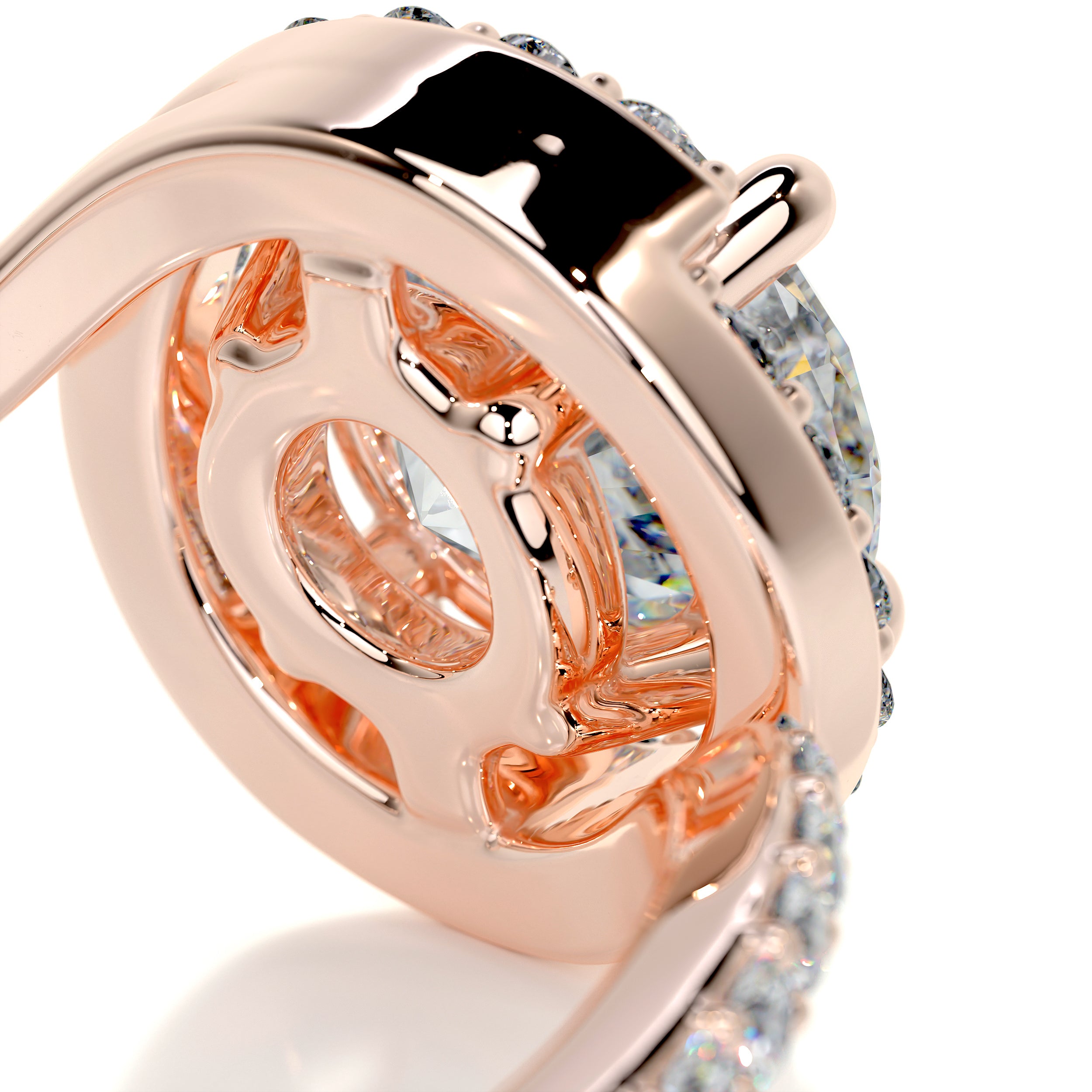 Stella Moissanite & Diamond Ring -14K Rose Gold、mySite、hinf8tx79