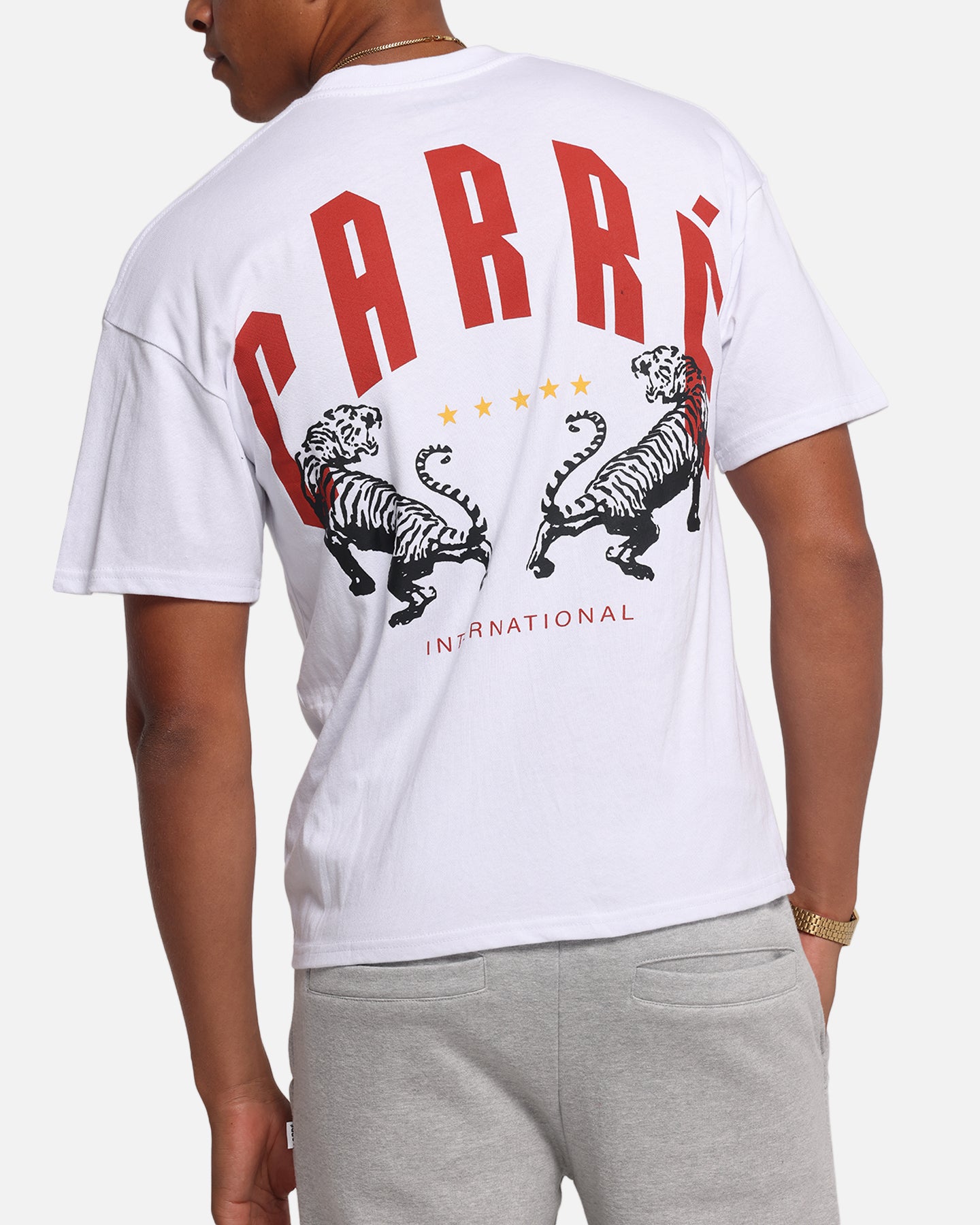 Carre Tiger Glow T-Shirt White、mySite、zt4zffjzw