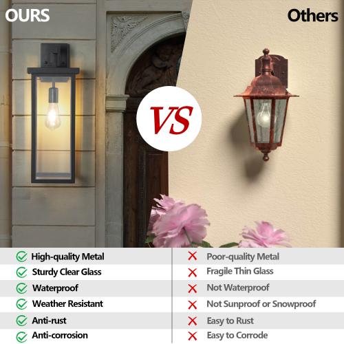 (Same as W1340119953/L1014) 4-Light Black Outdoor Wall Light (No Bulbs)、、eastwooduniform