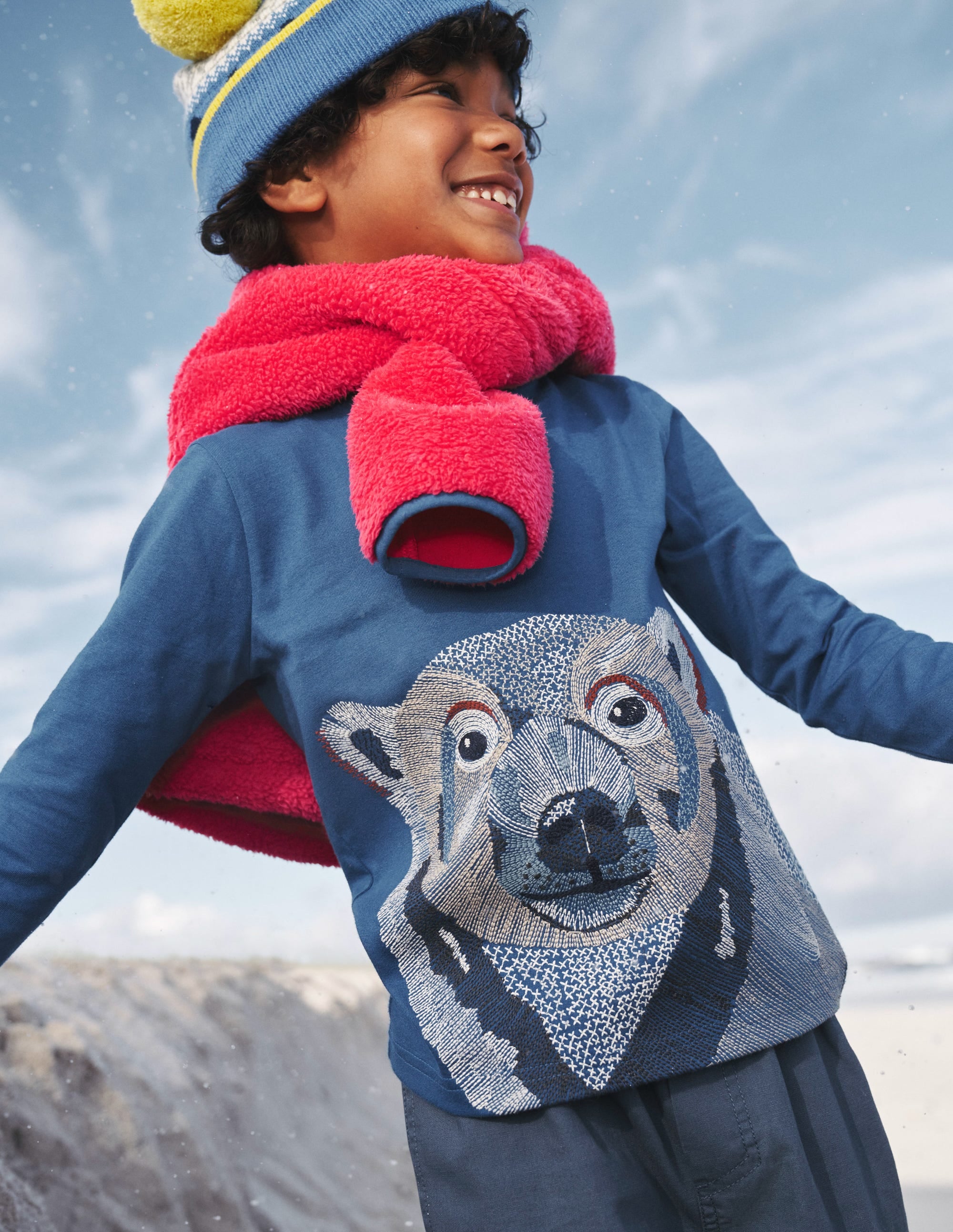  Superstitch T-shirt-Delft Blue Polar Bear、mySite、ashleygrahame