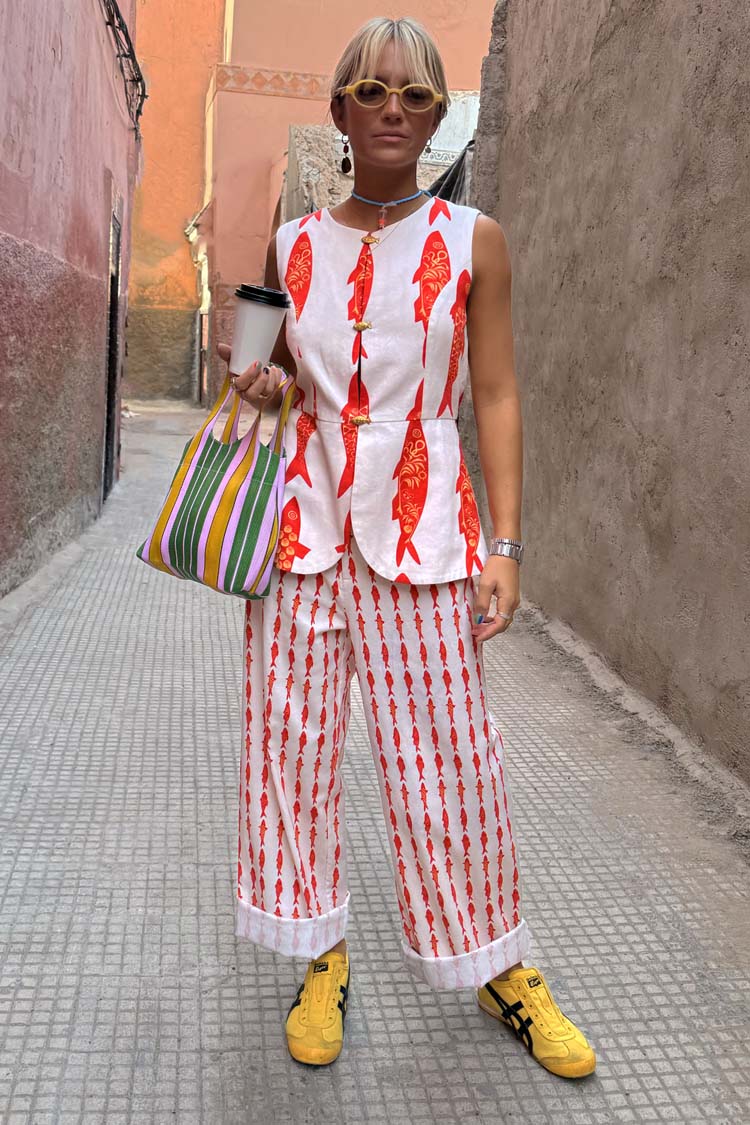 Cream Marina Marra Trousers、mySite、solidvoid