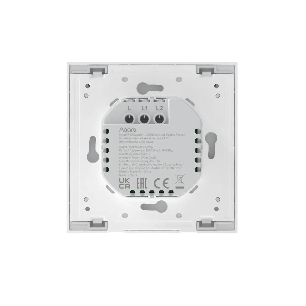Aqara Interruptor Inteligente Sem Neutro 2 Canais Zigbee em Branco - Aqara H1 (2 Canais)、mySite、fannypackpong
