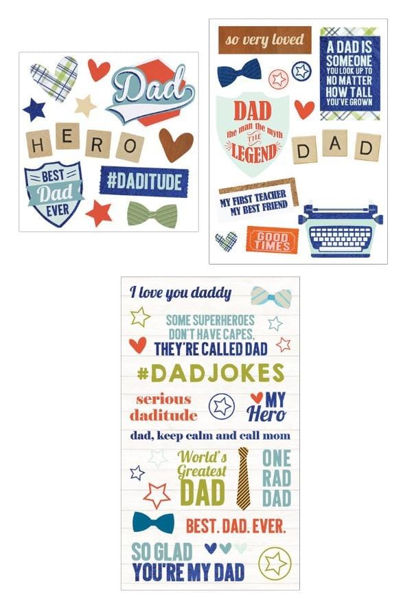  Scrapbook Stickers - Dad Mixed Pack、mySite、ghnorth