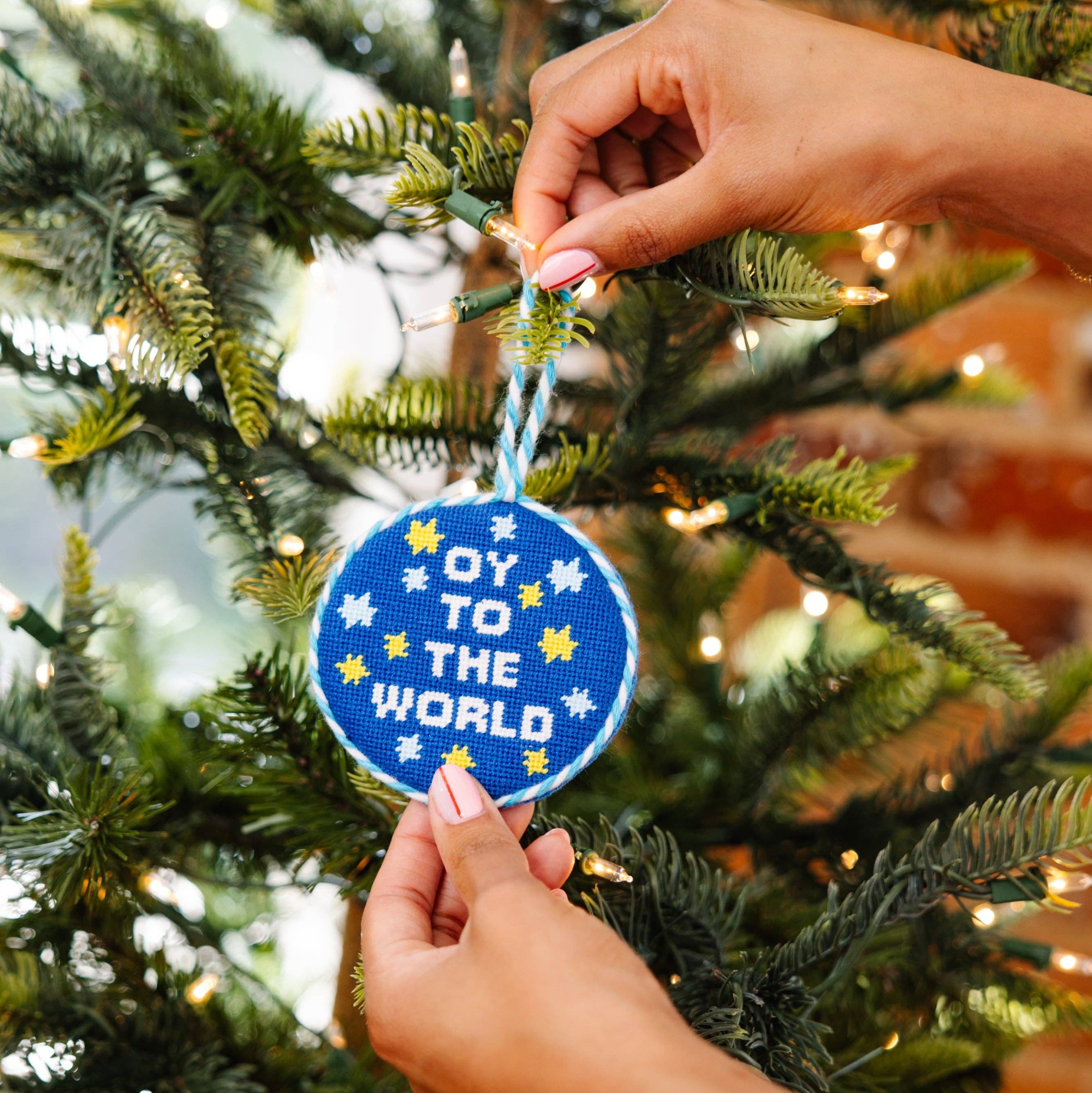 Oy To The World Needlepoint Ornament、mySite、topwebapps