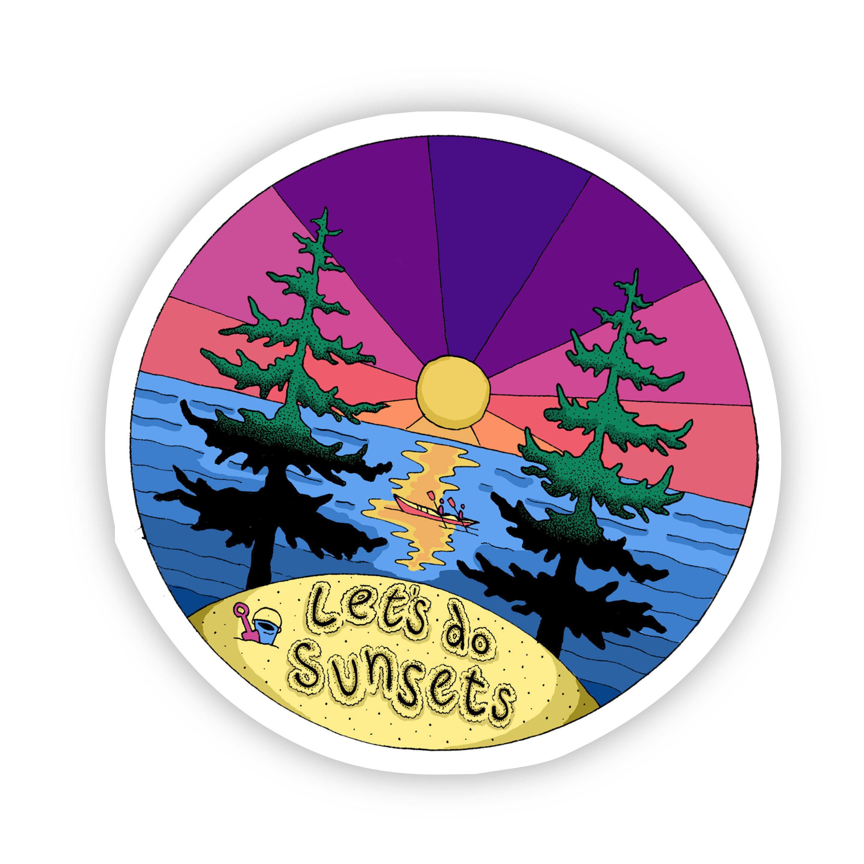  Let's do Sunsets Nature and Hiking Sticker、mySite、elrpsem3k