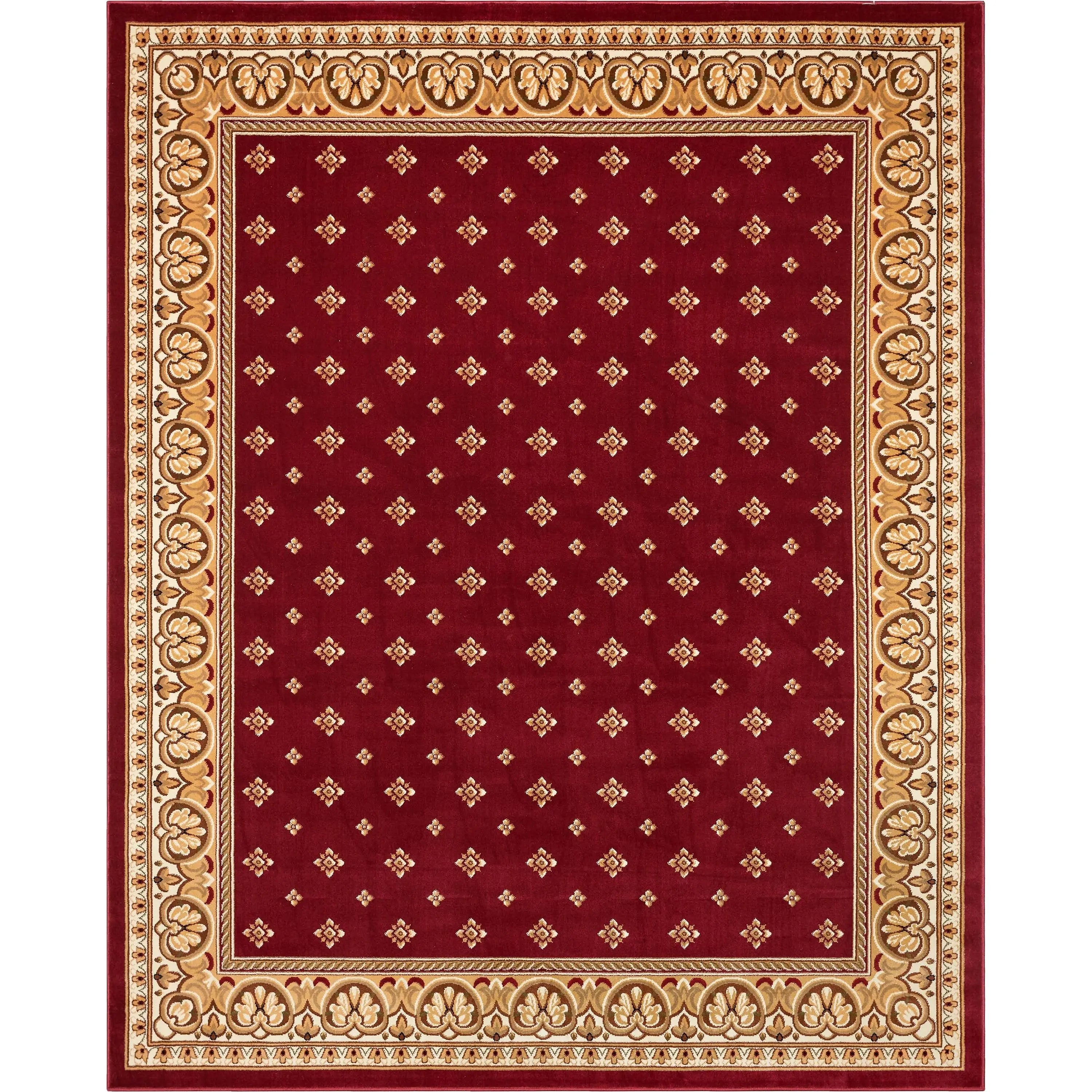 Hudson Terrace Red Traditional Rug、mySite、gigharbornorthrealestate
