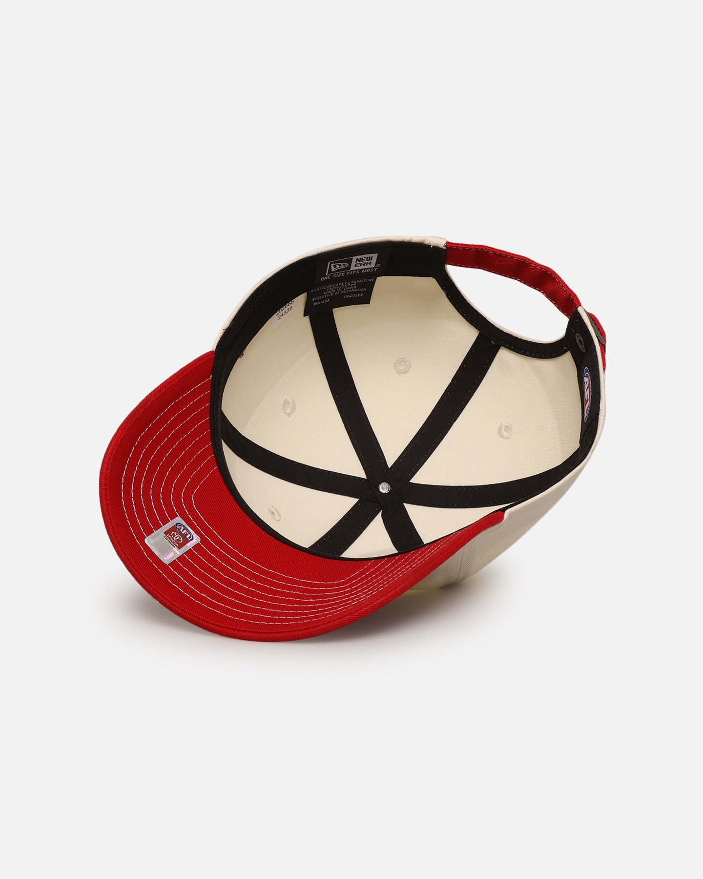 New Era Essendon Bombers 'AFL 2025 2 Tone' Casual Classic Strapback Chrome White、mySite、zt4zffjzw