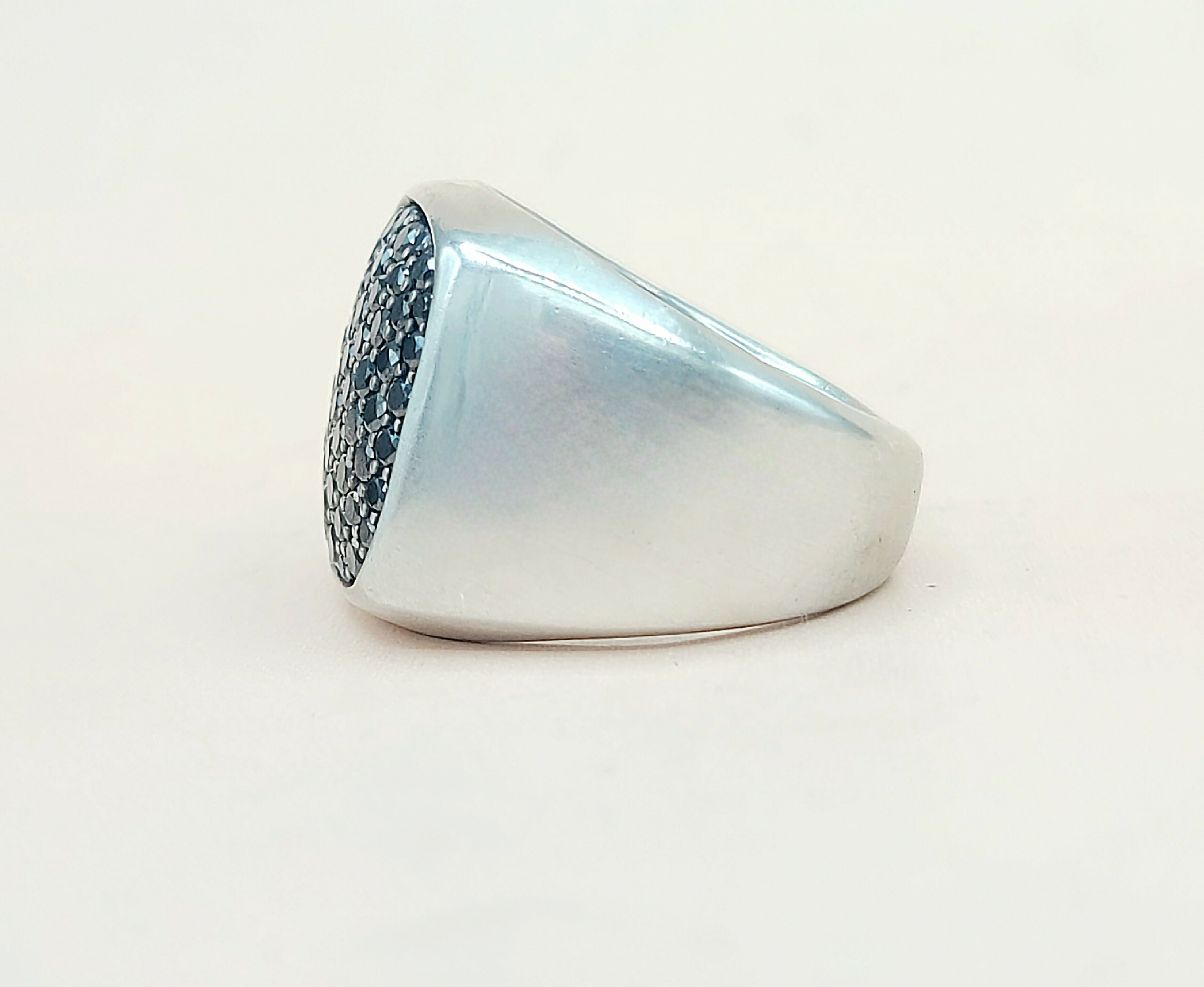 David Yurman Streamline Signet Ring Silver & Black Diamonds、mySite、hinf8tx79