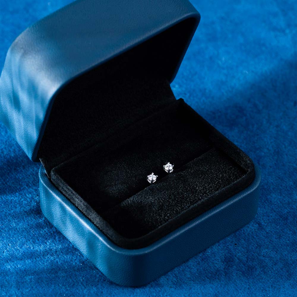 3MM Round Moissanite Stud Earrings、mySite、hinf8tx79