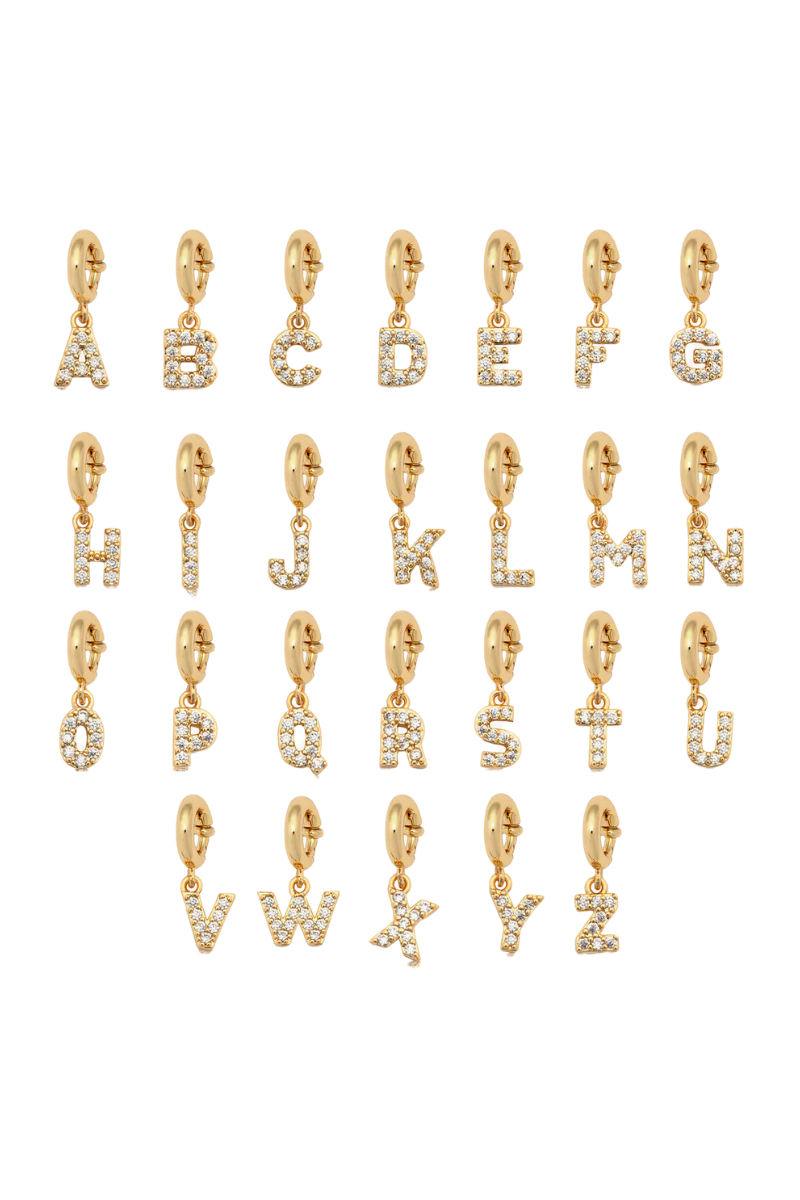 LWP CZ Letter Charms、mySite、hinf8tx79
