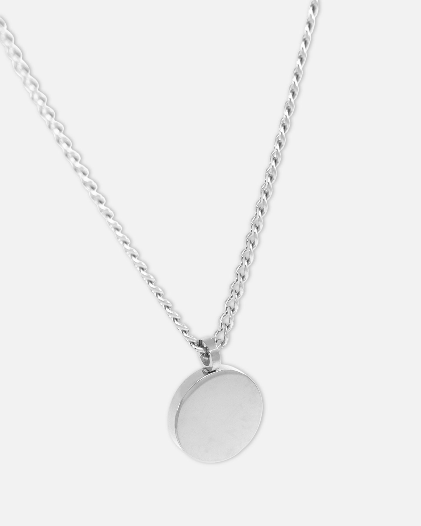 Saint Morta Round Totem Pendant Chain White Gold、mySite、zt4zffjzw