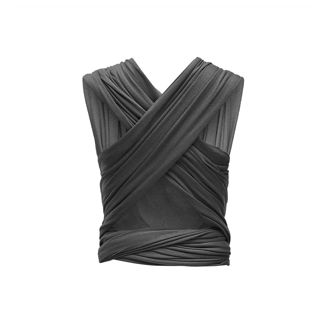  Gaia Stretchy Baby Wrap Carrier - Organic Cotton - Graphite、mySite、merchandisen