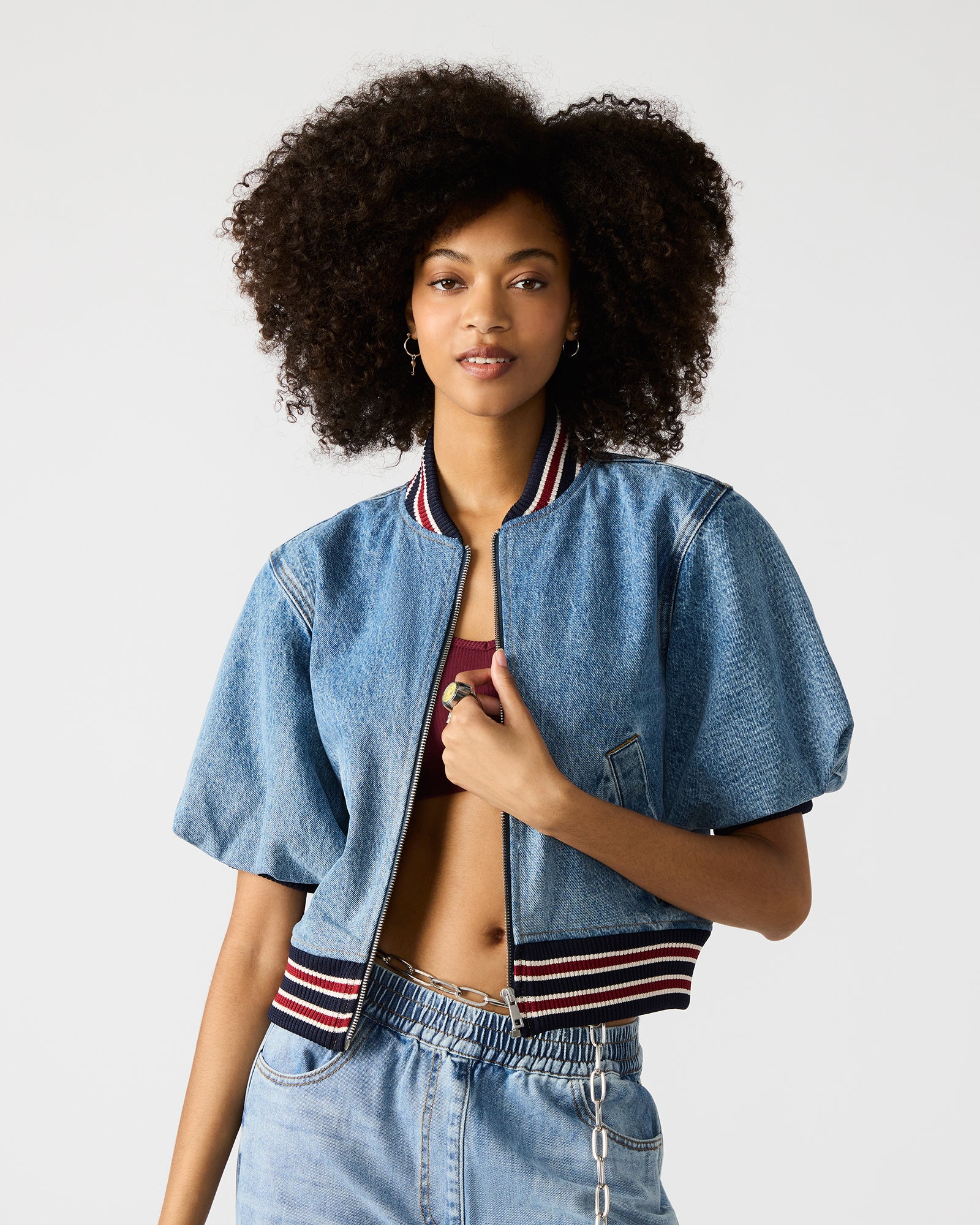 ZAMORA JACKET DENIM MULTI、mySite、gtrtttuynbv