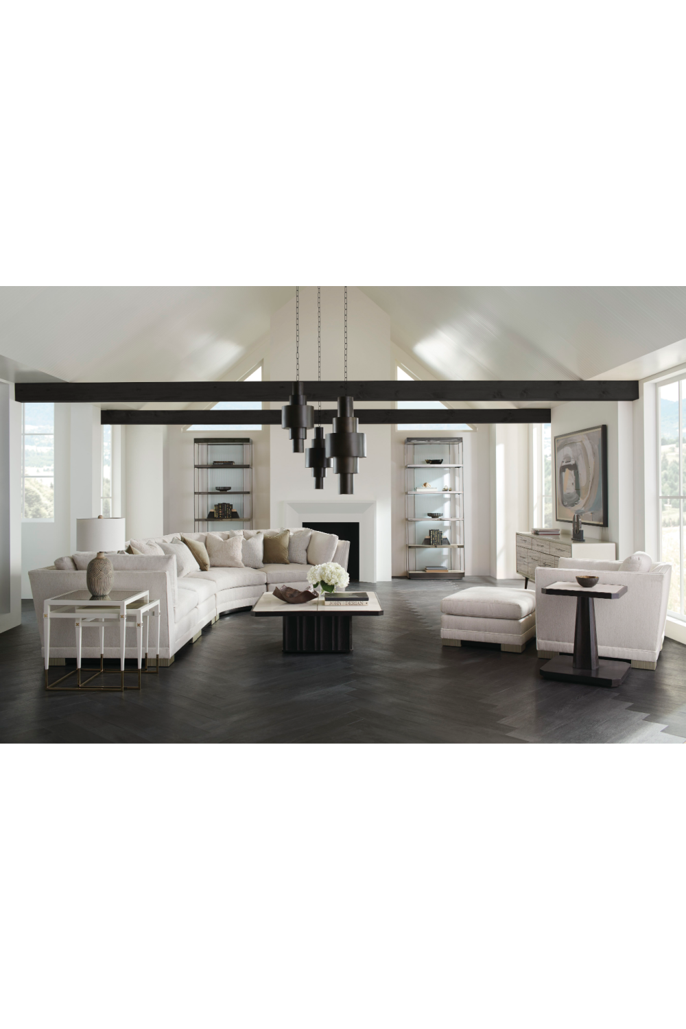 Acrylic Post Side Table | Caracole End Game、mySite、neckold