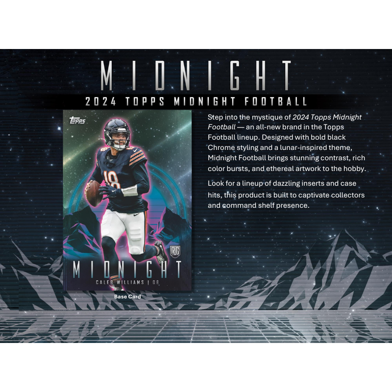 2024 Topps Midnight Football Hobby 8 Box Case、mySite、waistdrama