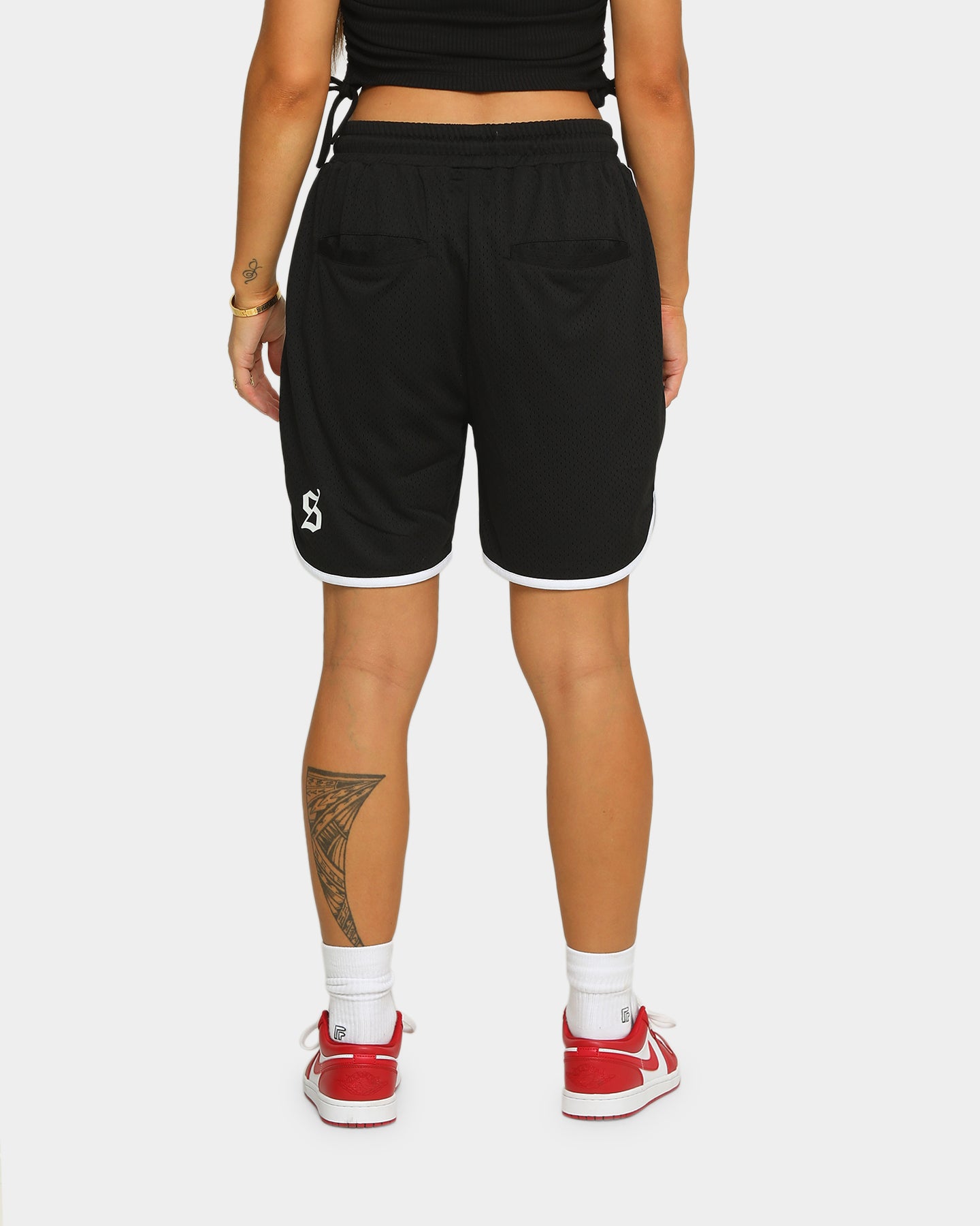 Saint Morta Era Mesh Basketball Short Black/White、mySite、zt4zffjzw
