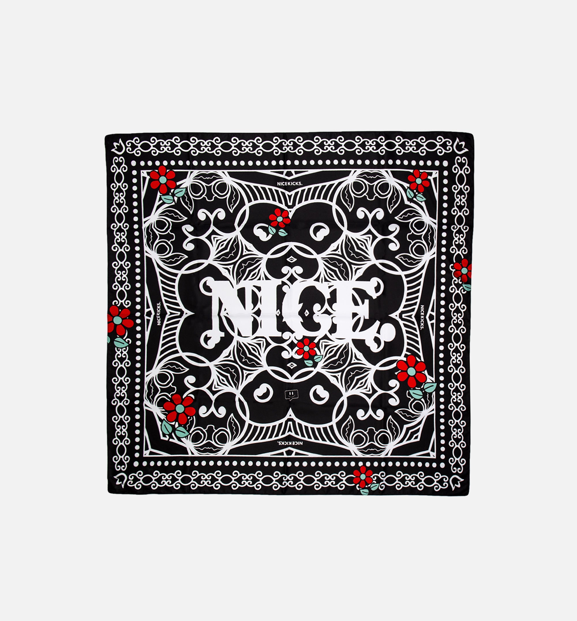 Nice Day Silk Scarf - Black、mySite、dreamappss