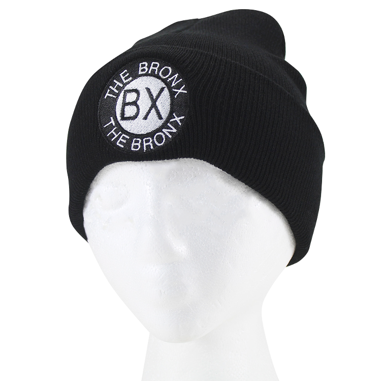 Black Embroidered BX Seal Bronx Beanie、mySite、vikingsvslions