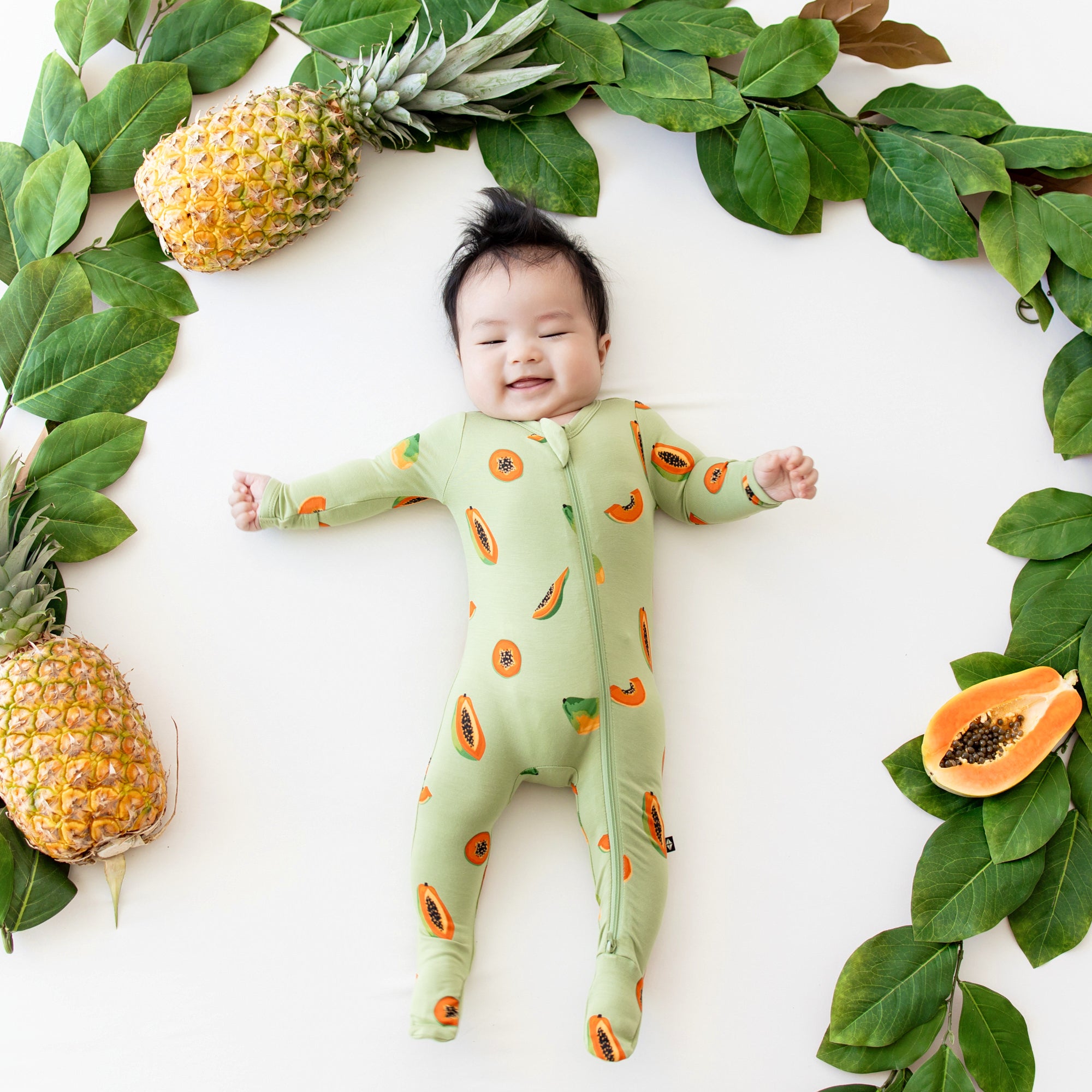  Zippered Footie in Papaya、mySite、layawaytickets