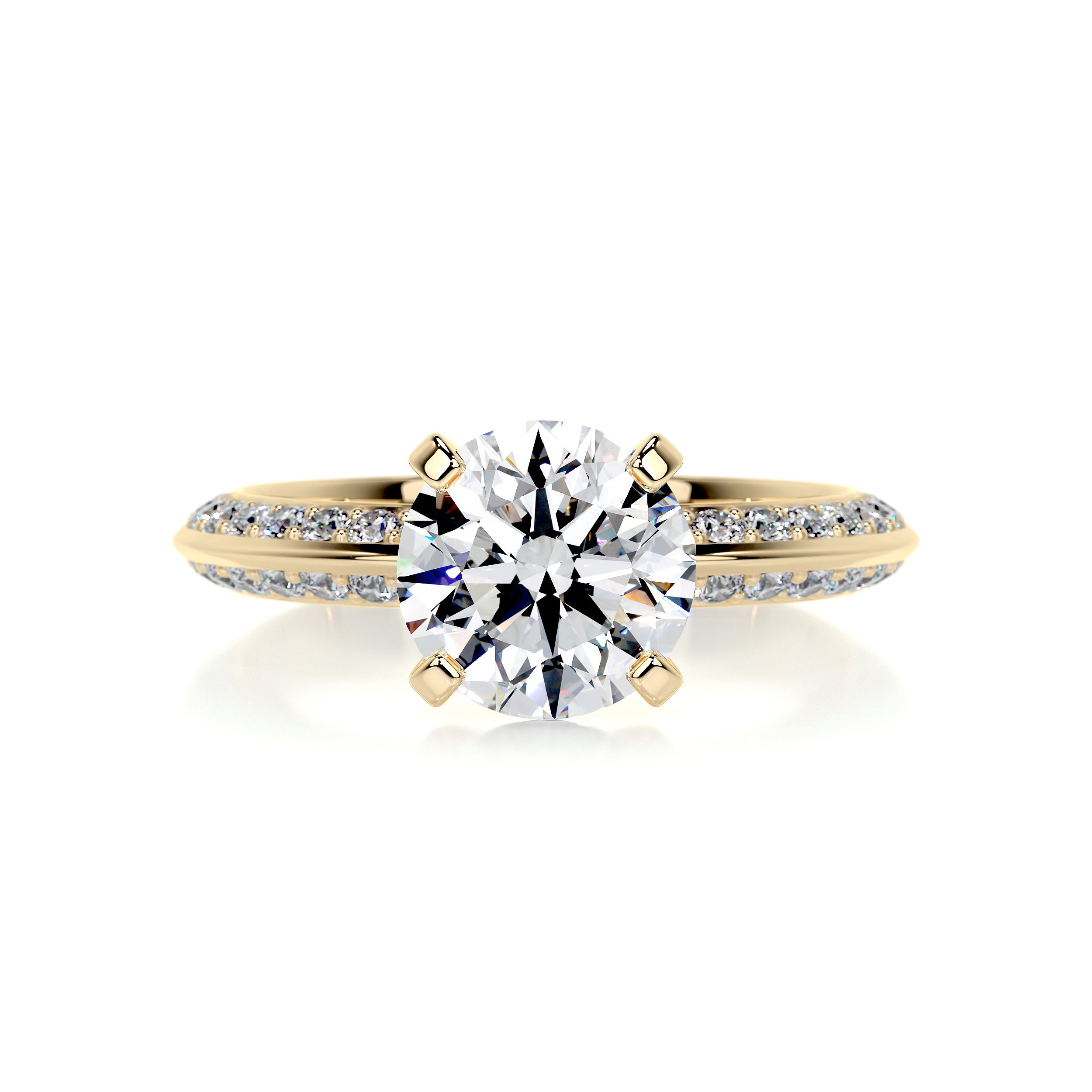 Ariana Diamond Engagement Ring -18K Yellow Gold、mySite、hinf8tx79