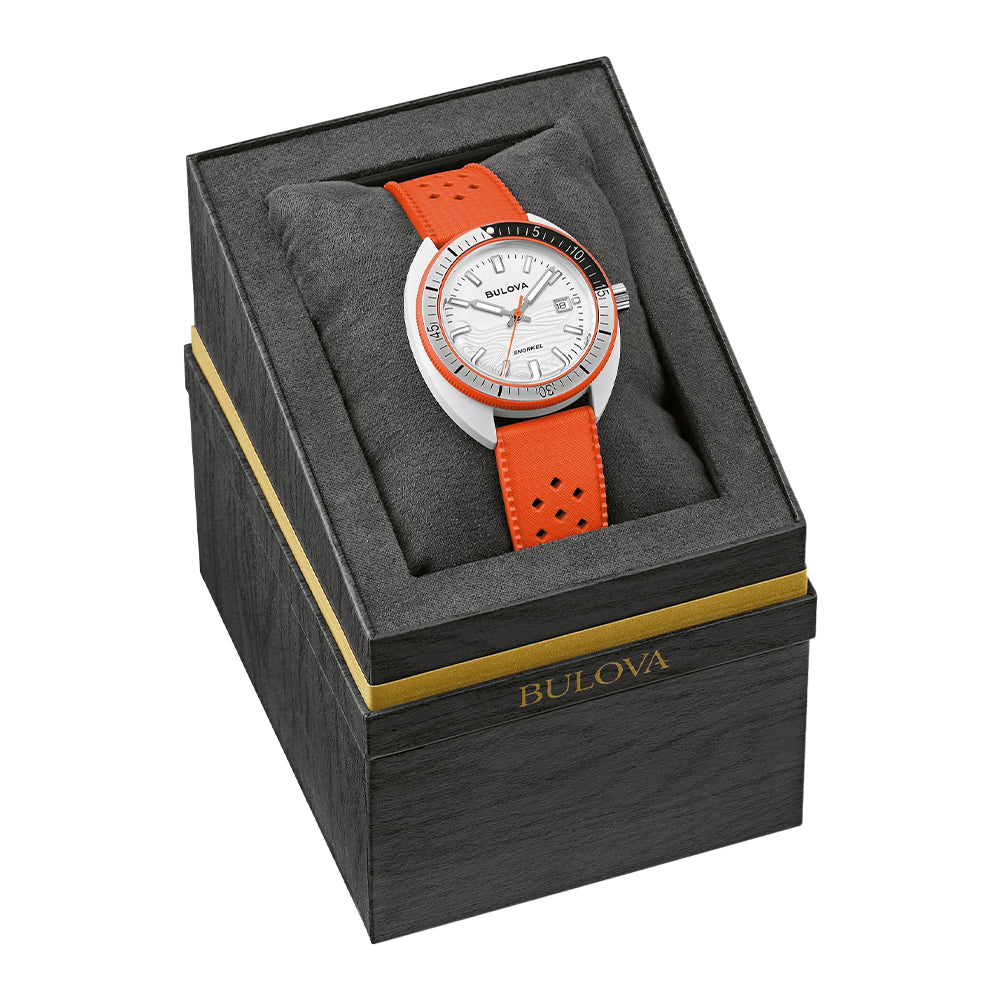 Snorkel Clownfish 41mm - White on Rubber Strap、mySite、botmansion