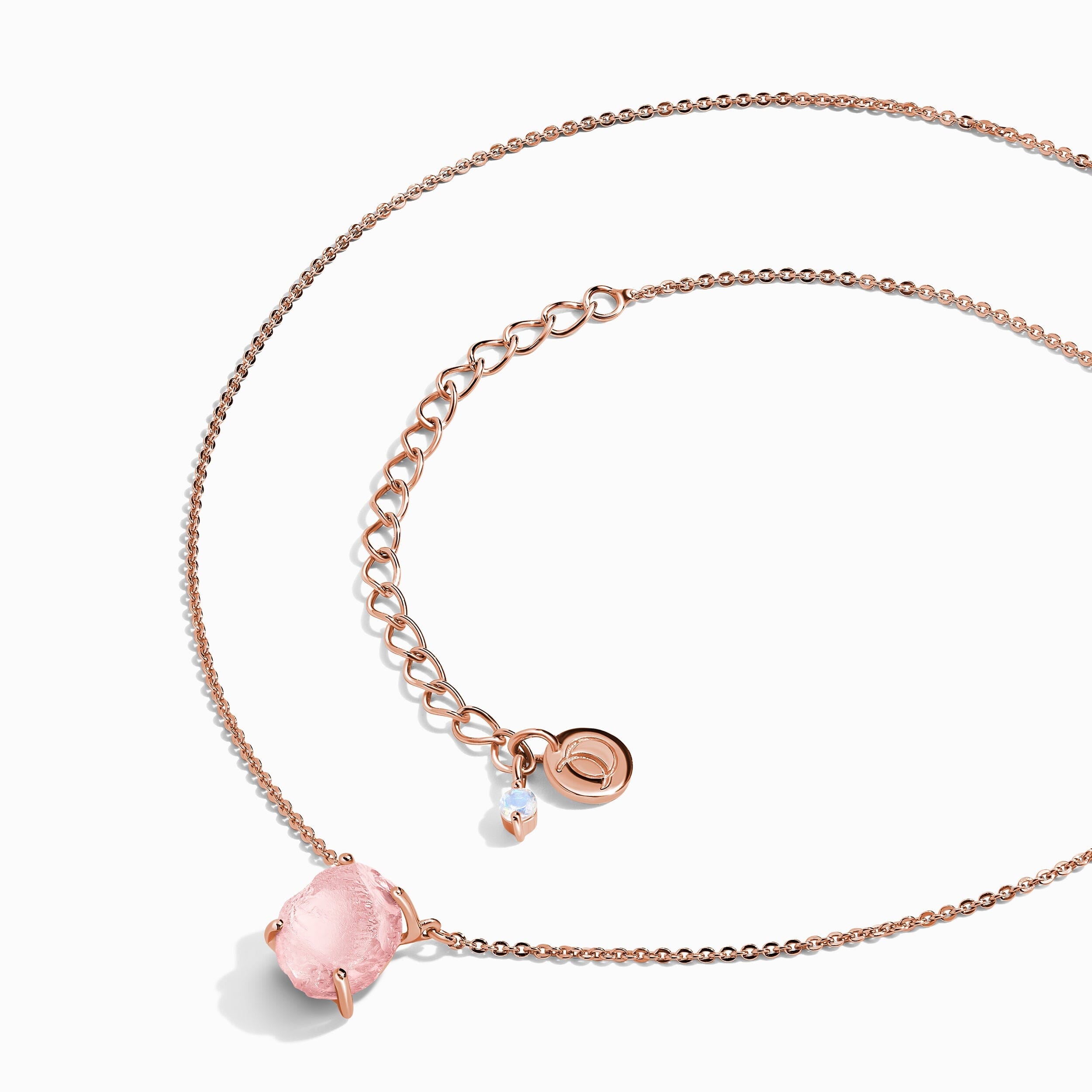 Raw Crystal Necklace - Rose Quartz 'Self-Love'、mySite、hinf8tx79