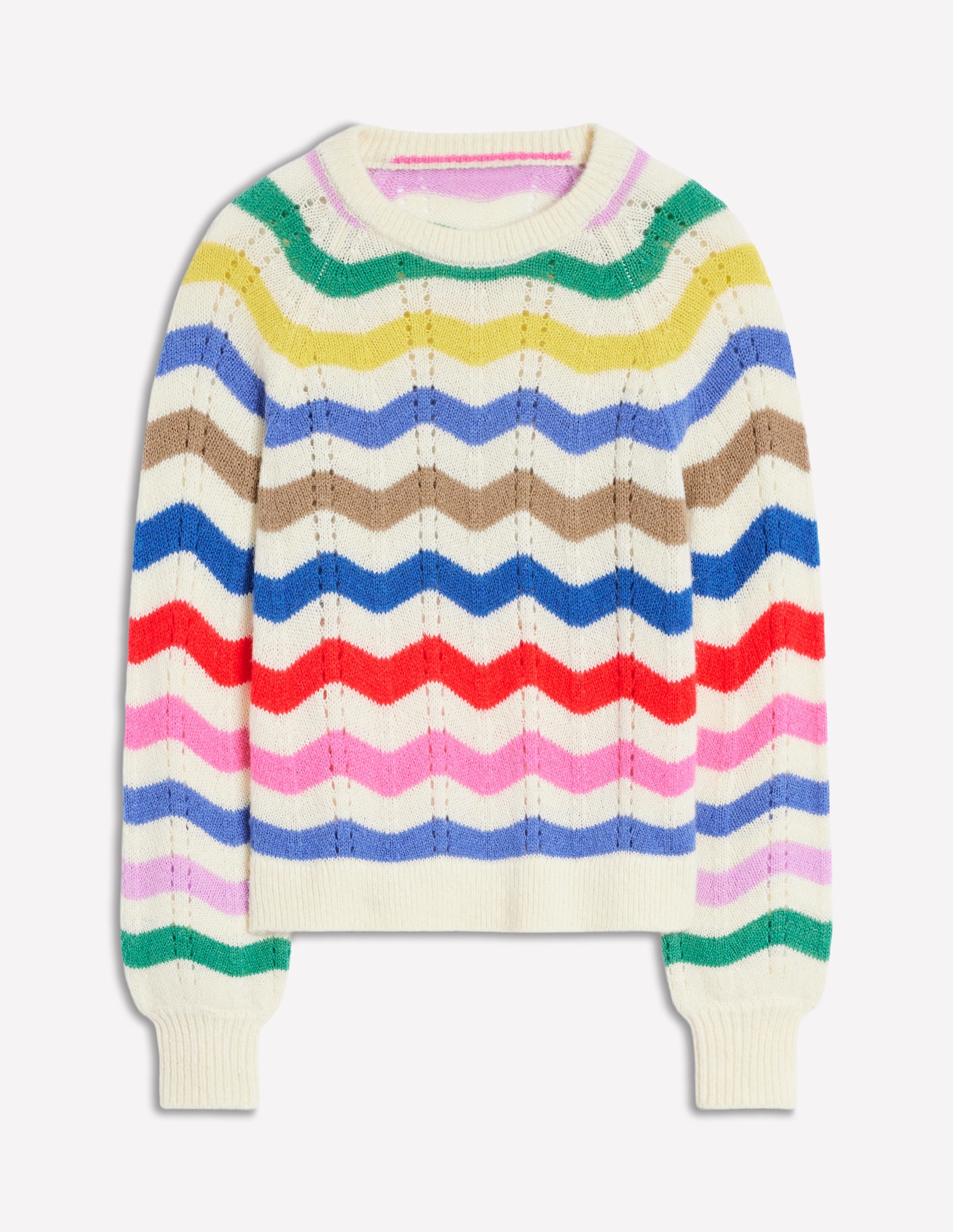  Alice Fluffy Raglan Sweater-Rainbow Wave、mySite、ashleygrahame
