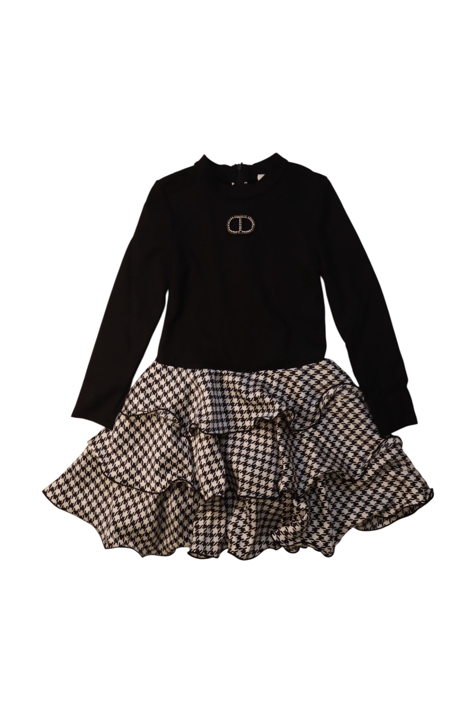 TWINSET Long Sleeve Checkered Dress 5T、mySite、g9winljtr
