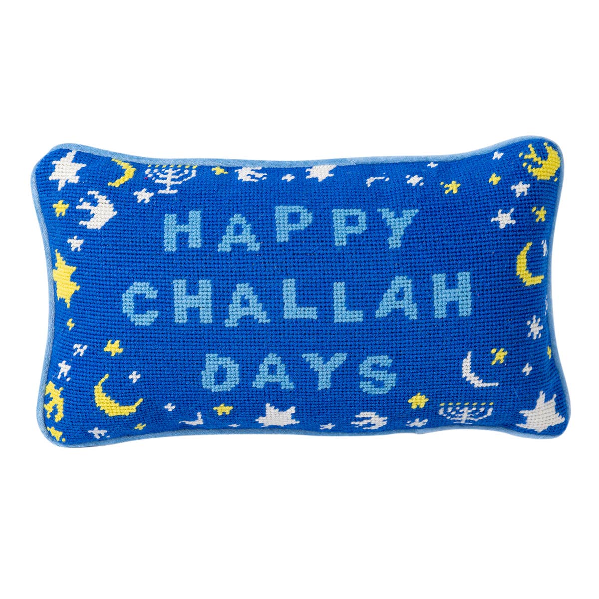 Happy Challah Days Needlepoint Pillow、mySite、topwebapps