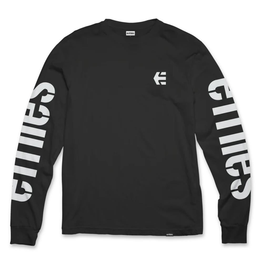  Etnies Icon Long Sleeve T-shirt - Black/White、mySite、merchandisen
