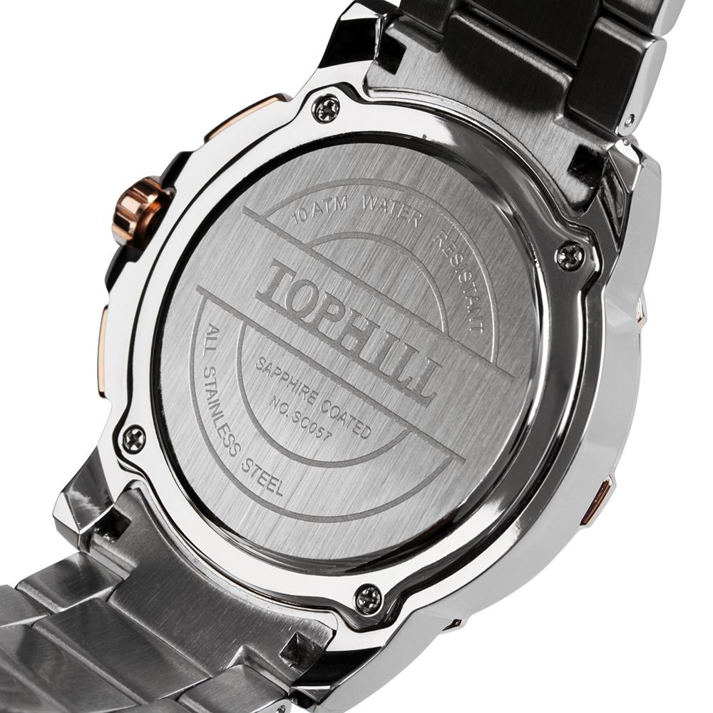 Luxury Men's Chronograph Watch-Stainless Steel, 10ATM Waterproof、mySite、g9winljtr