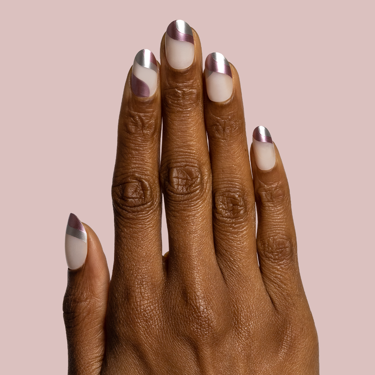 Metallic Swirls - Press-On | Medium | Oval - Part of Set、mySite、solidvoid