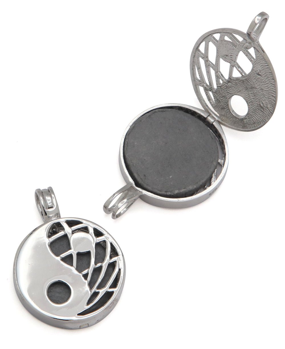 Sterling Silver Balancing Yin Yang Locket Pendant、mySite、topwebapps